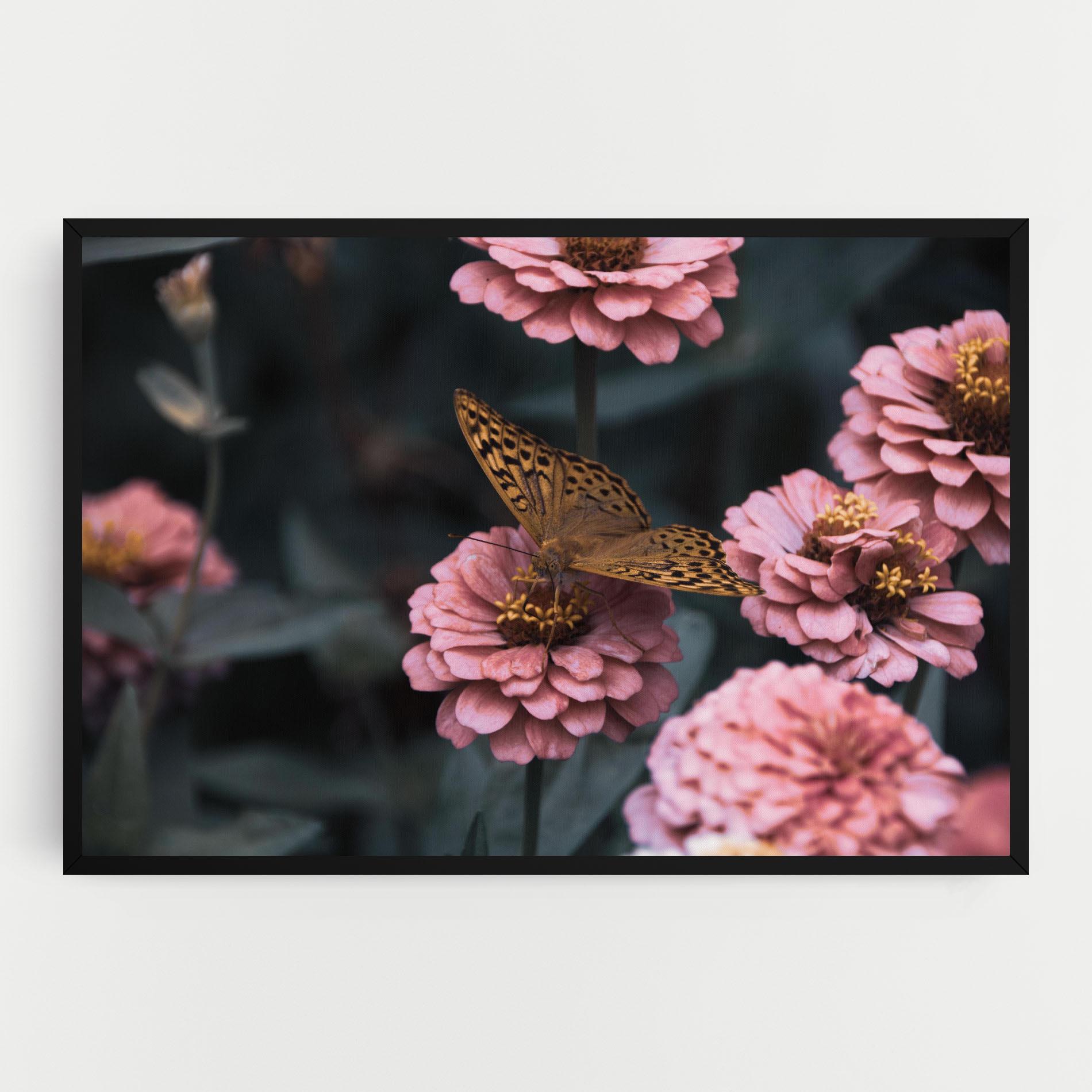 Tablou Canvas Flower Butterfly mockup 0