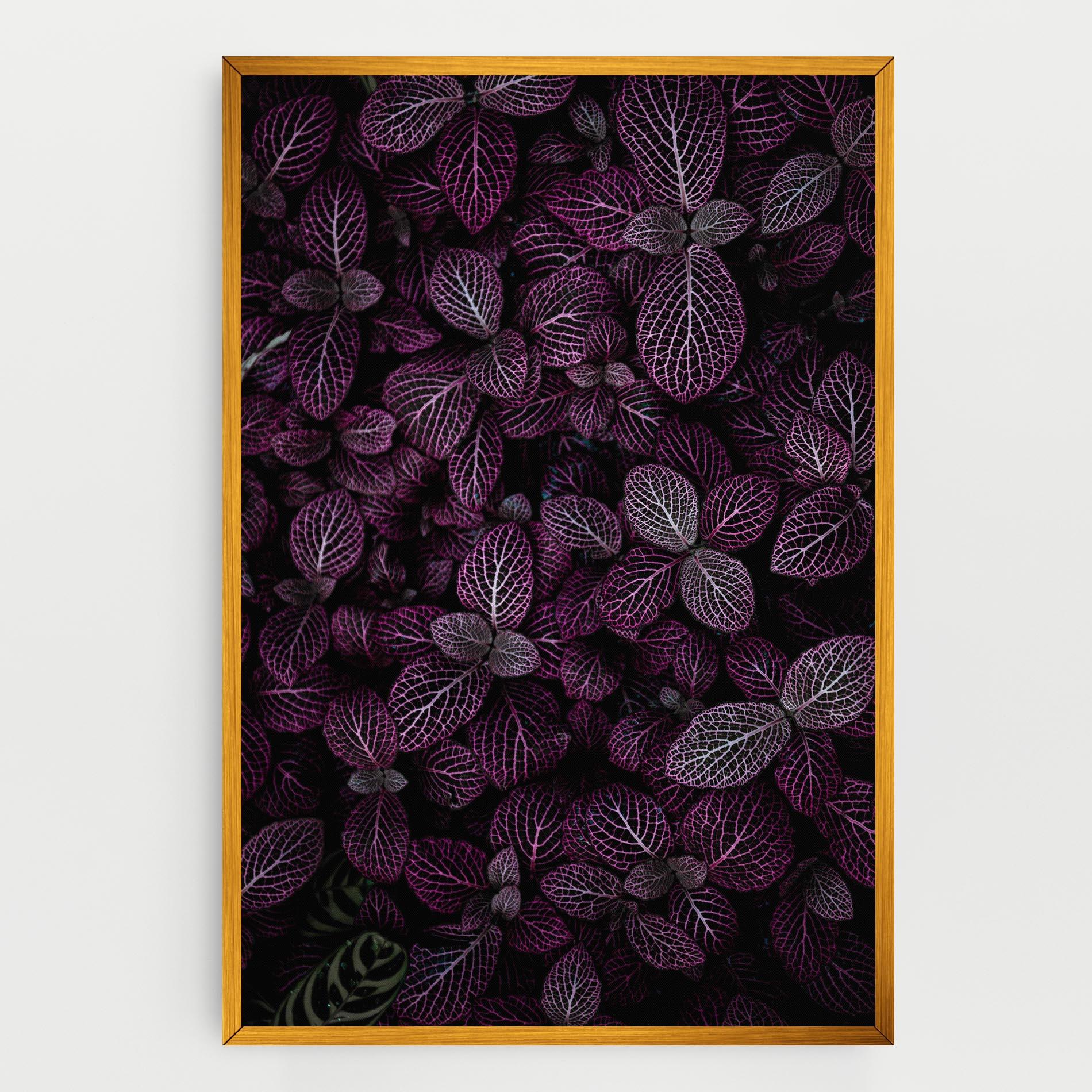 Tablou Canvas Purple Leaves mockup 0