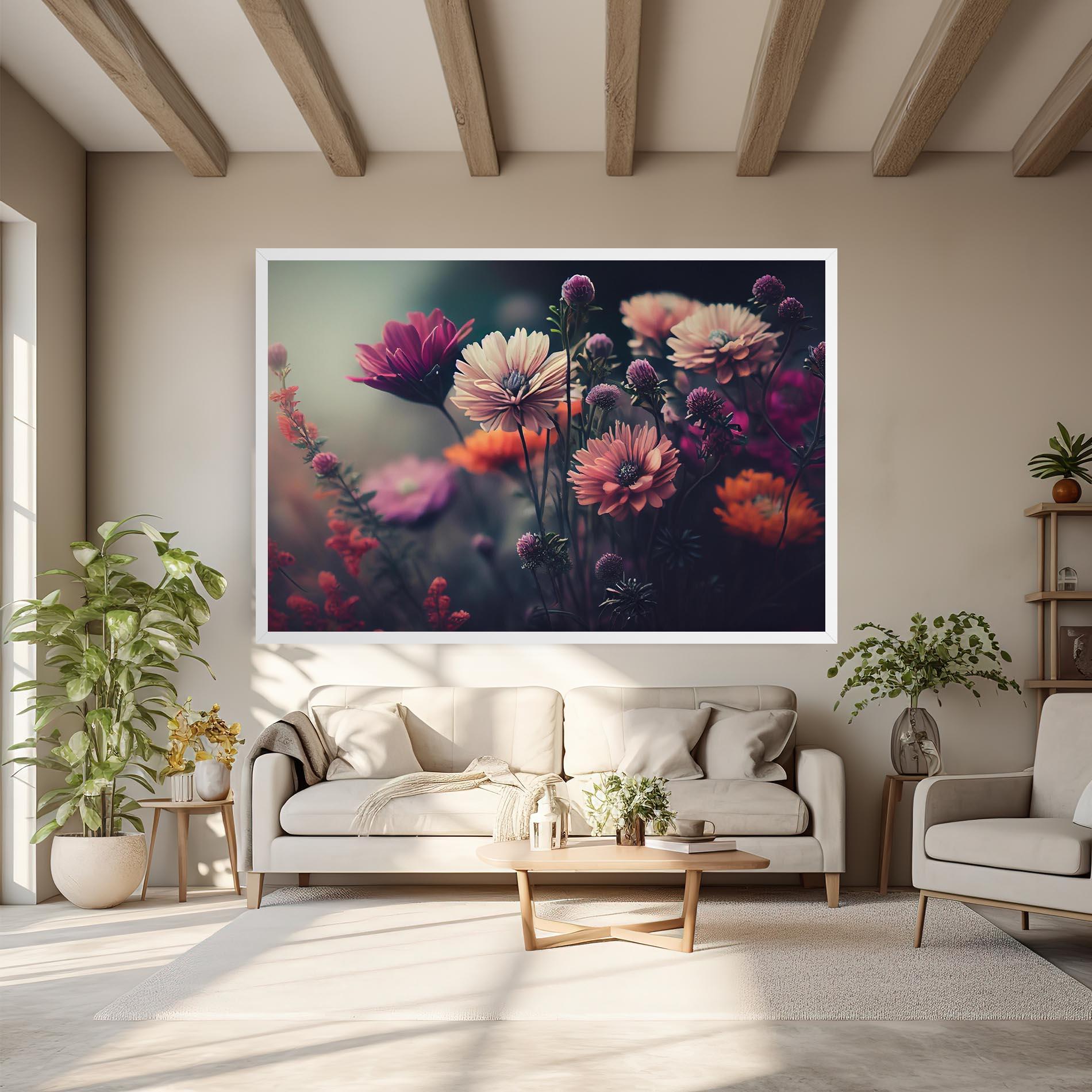 Tablou Canvas Beautiful Flower Garden mockup 6