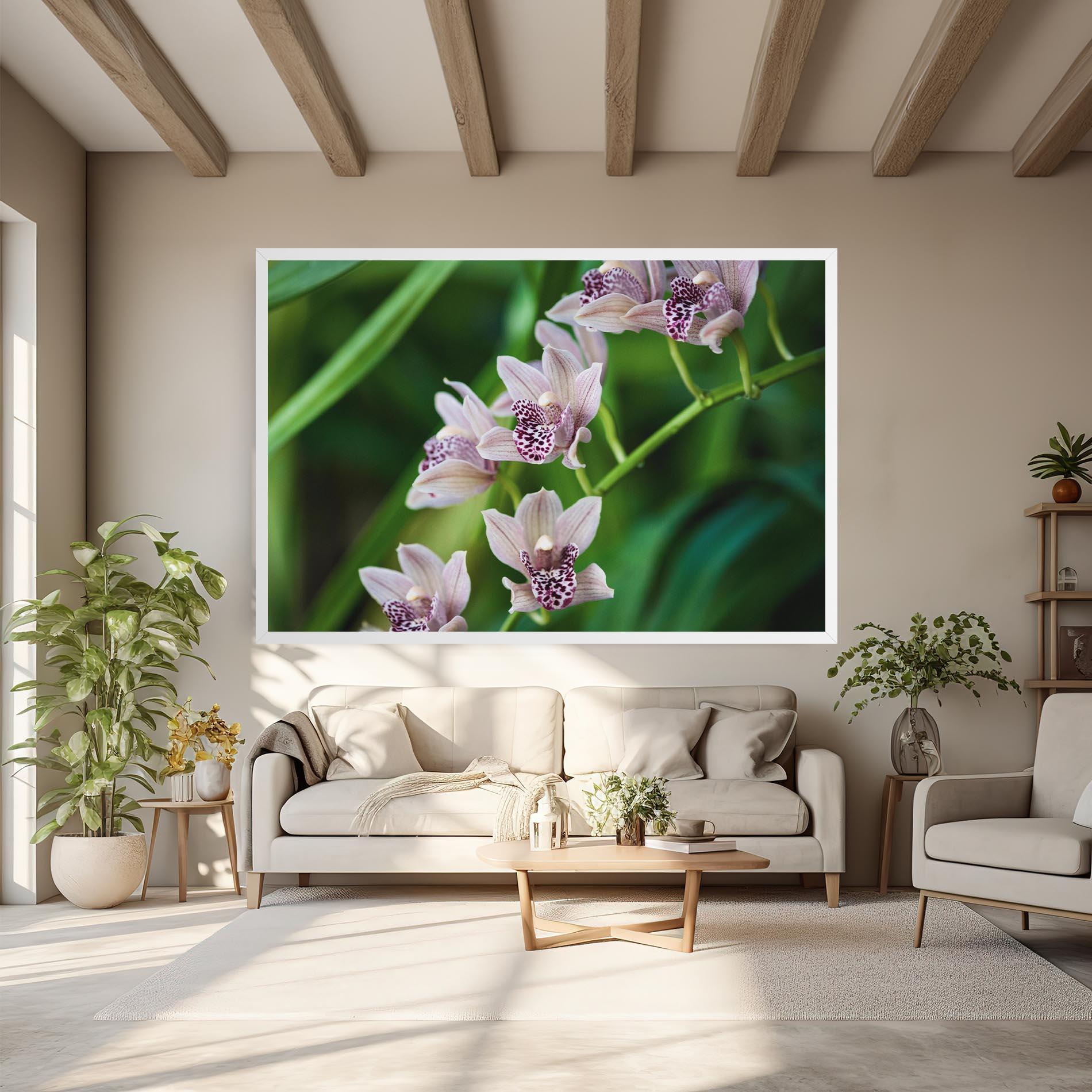 Tablou Canvas Cymbidium Orchid mockup 6