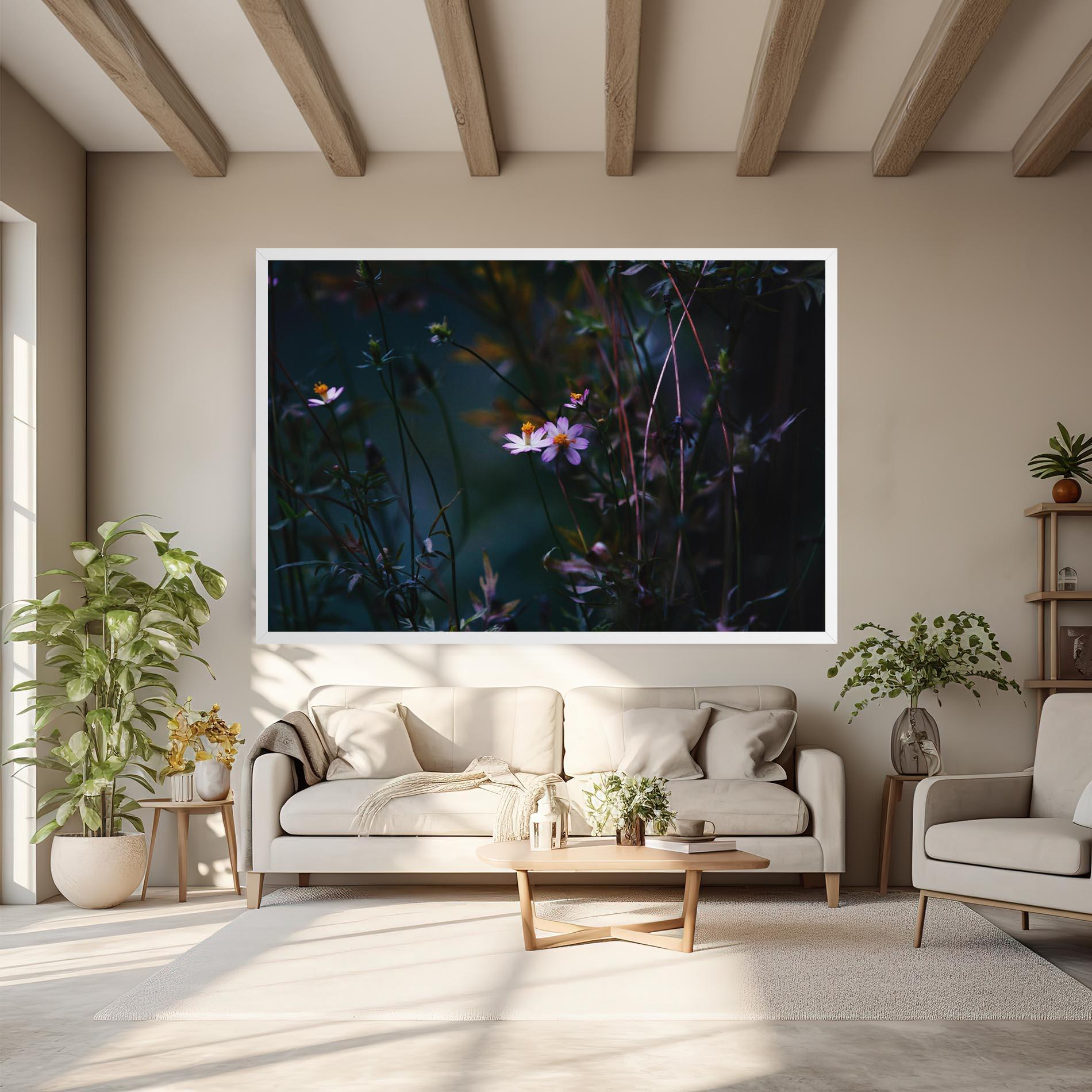 Tablou Canvas Night Flowers mockup 6
