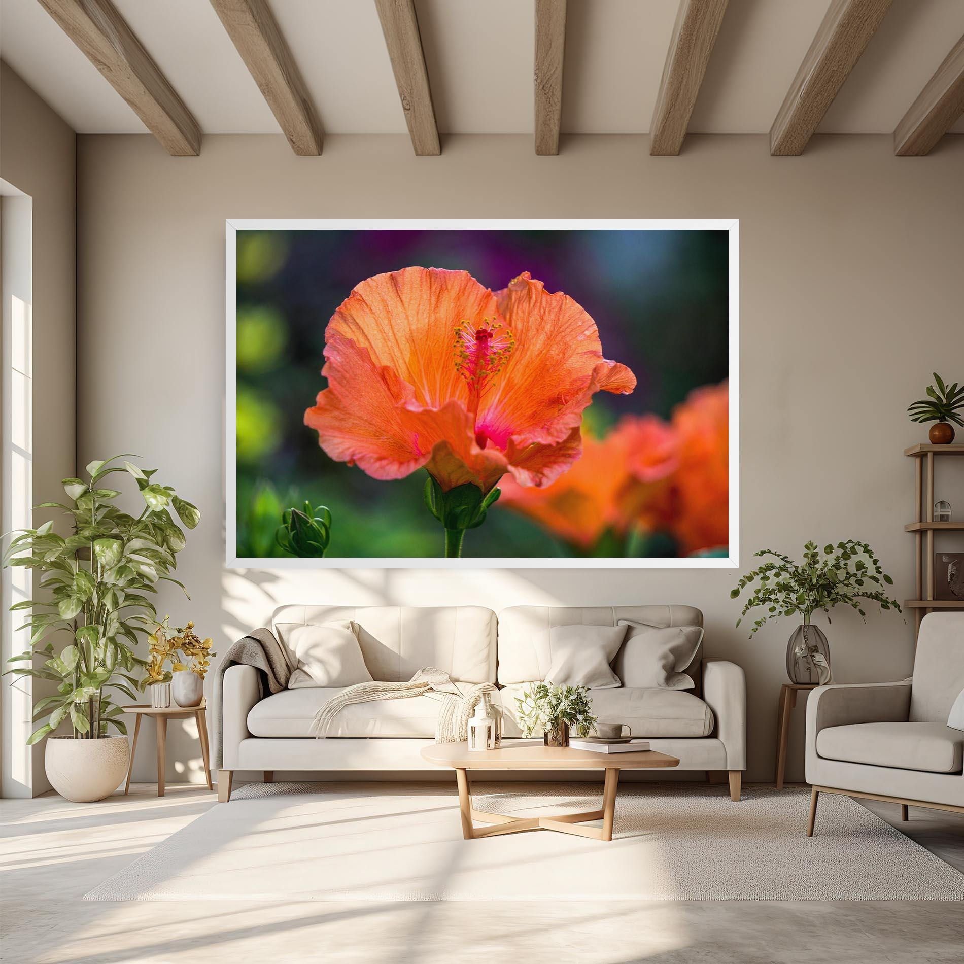 Tablou Canvas Orange Wild Flower mockup 6