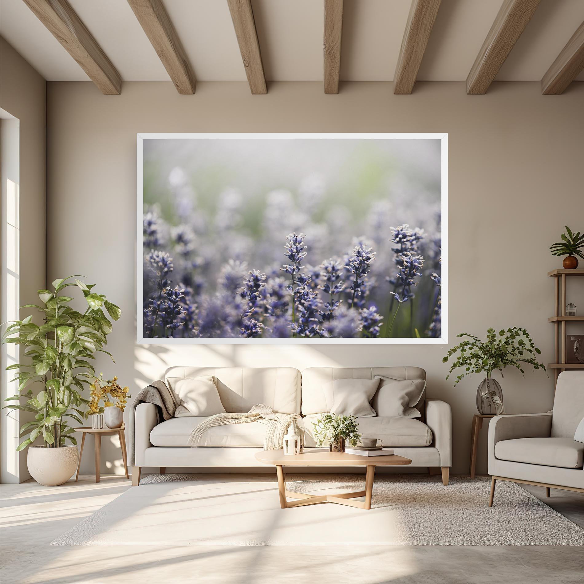 Tablou Canvas White Purple Wild mockup 6
