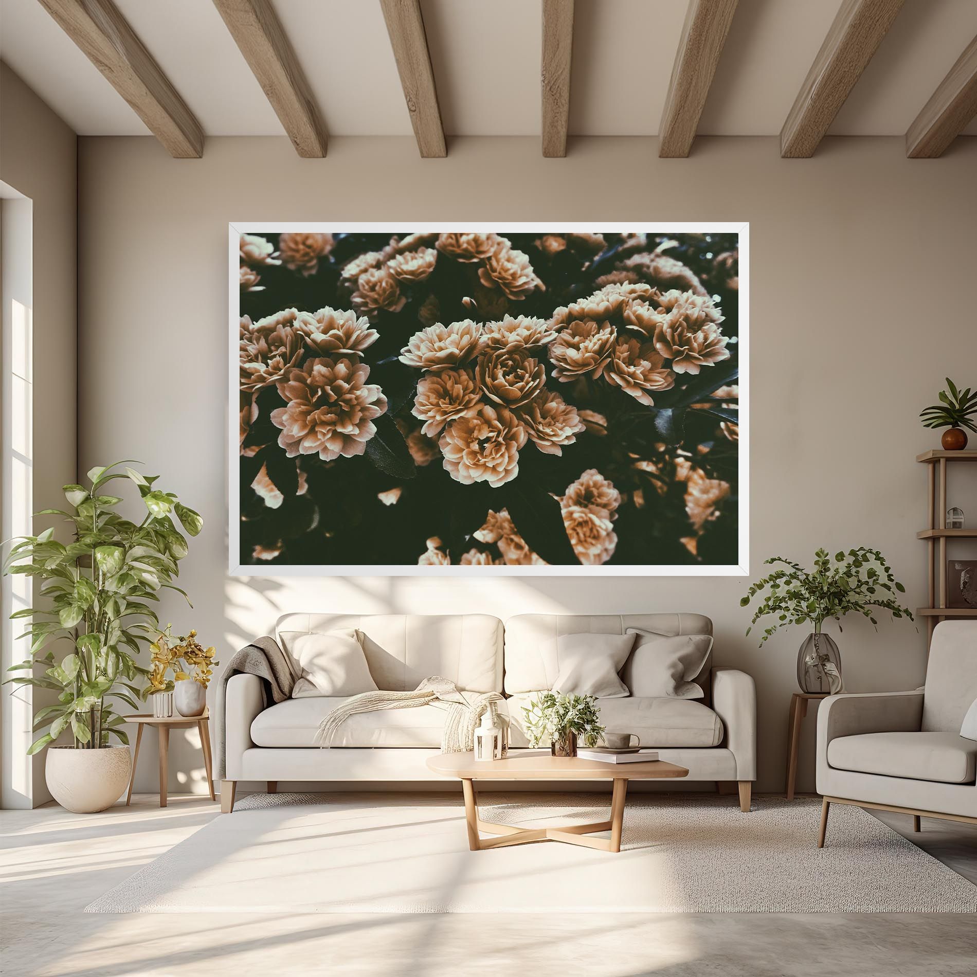 Wild Cream Flower mockup 6