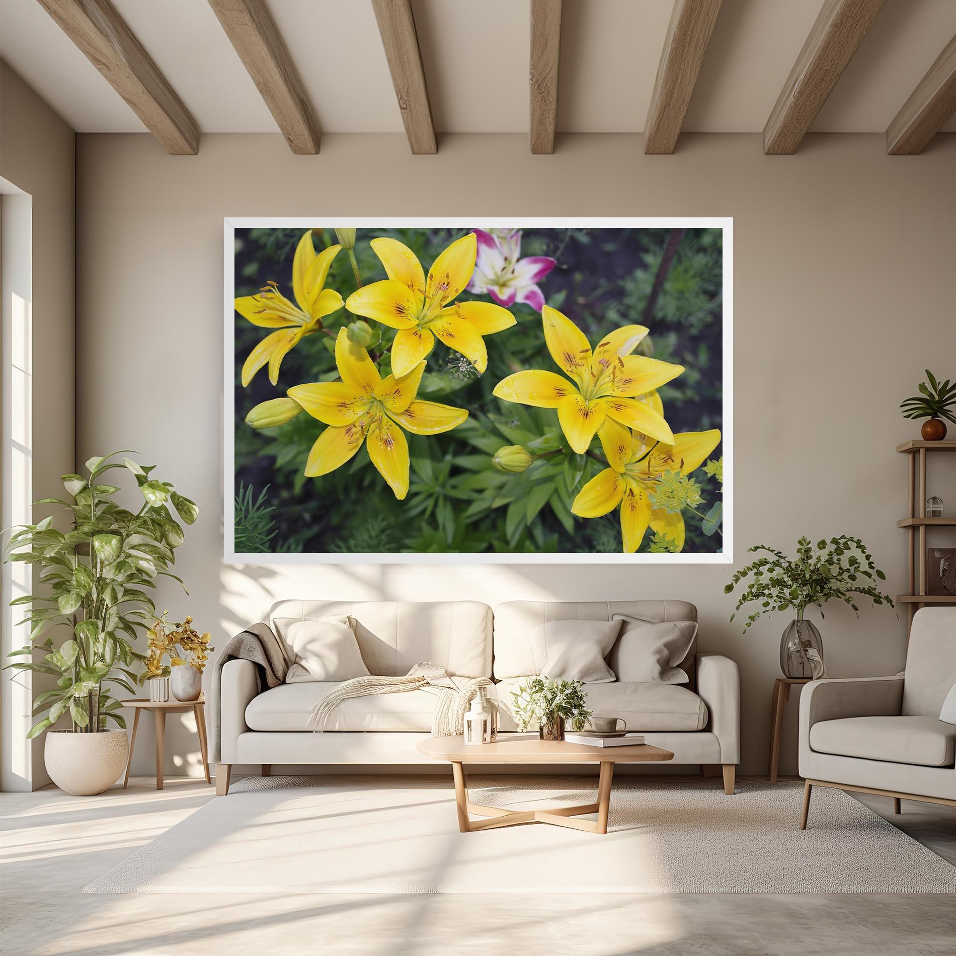 Tablou Canvas Yellow Flowers mockup 6