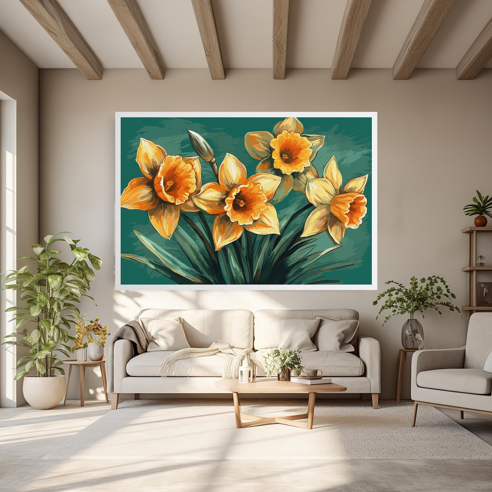 Tablou Canvas Yellow Wild Flower mockup 6