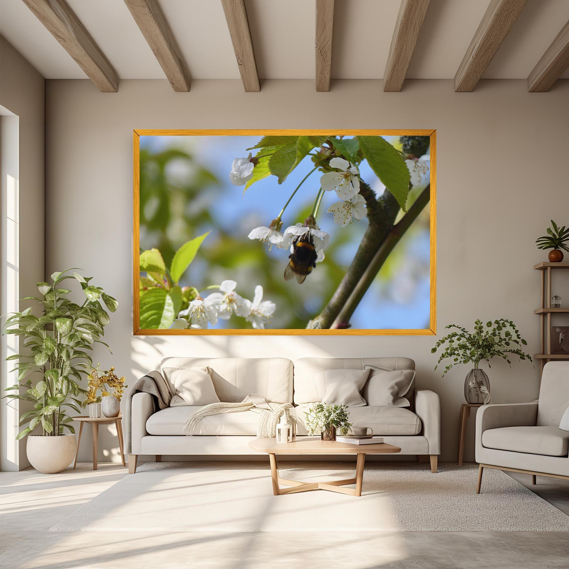 Tablou Canvas Bee Wild Tree mockup 6