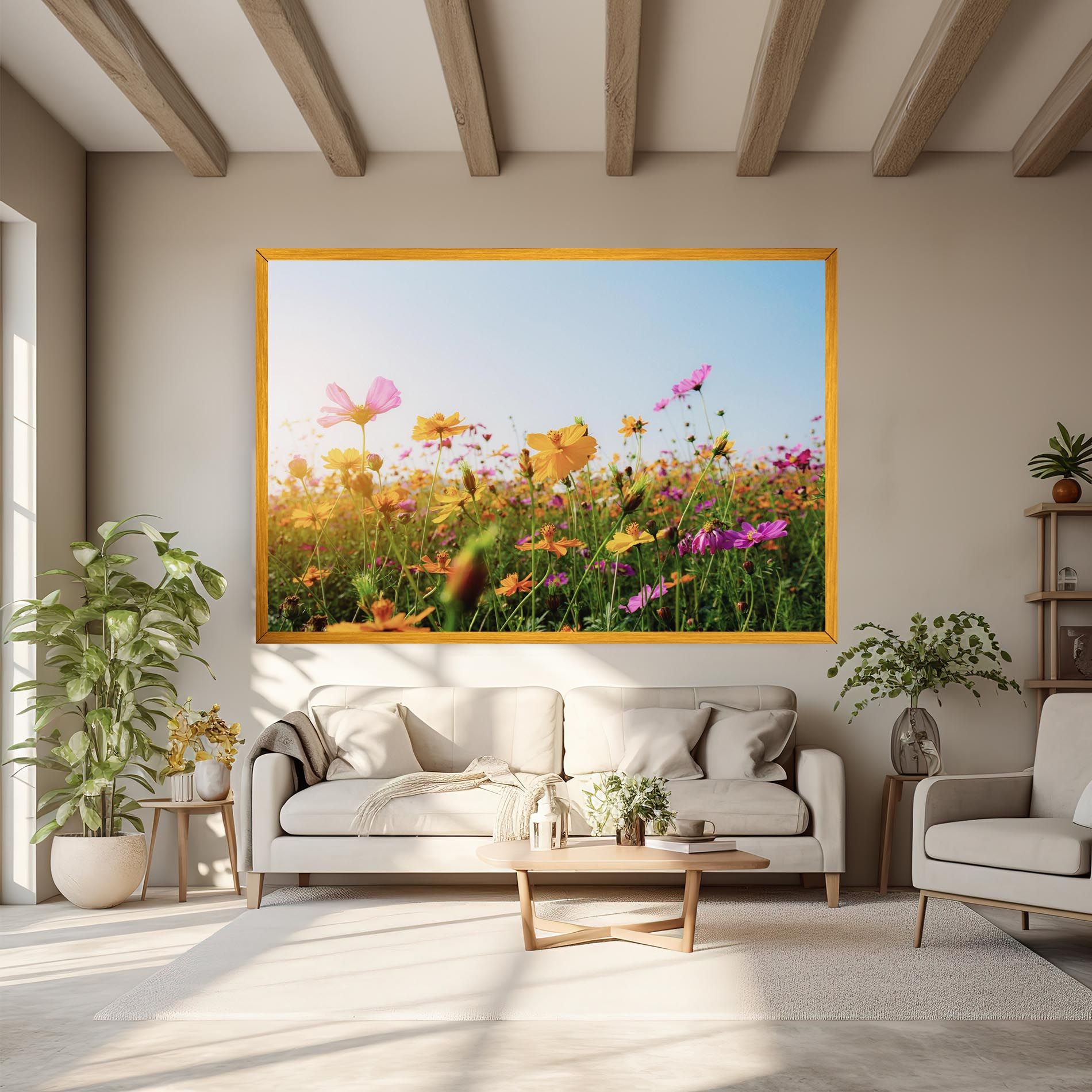 Cosmos Field Sunset mockup 6