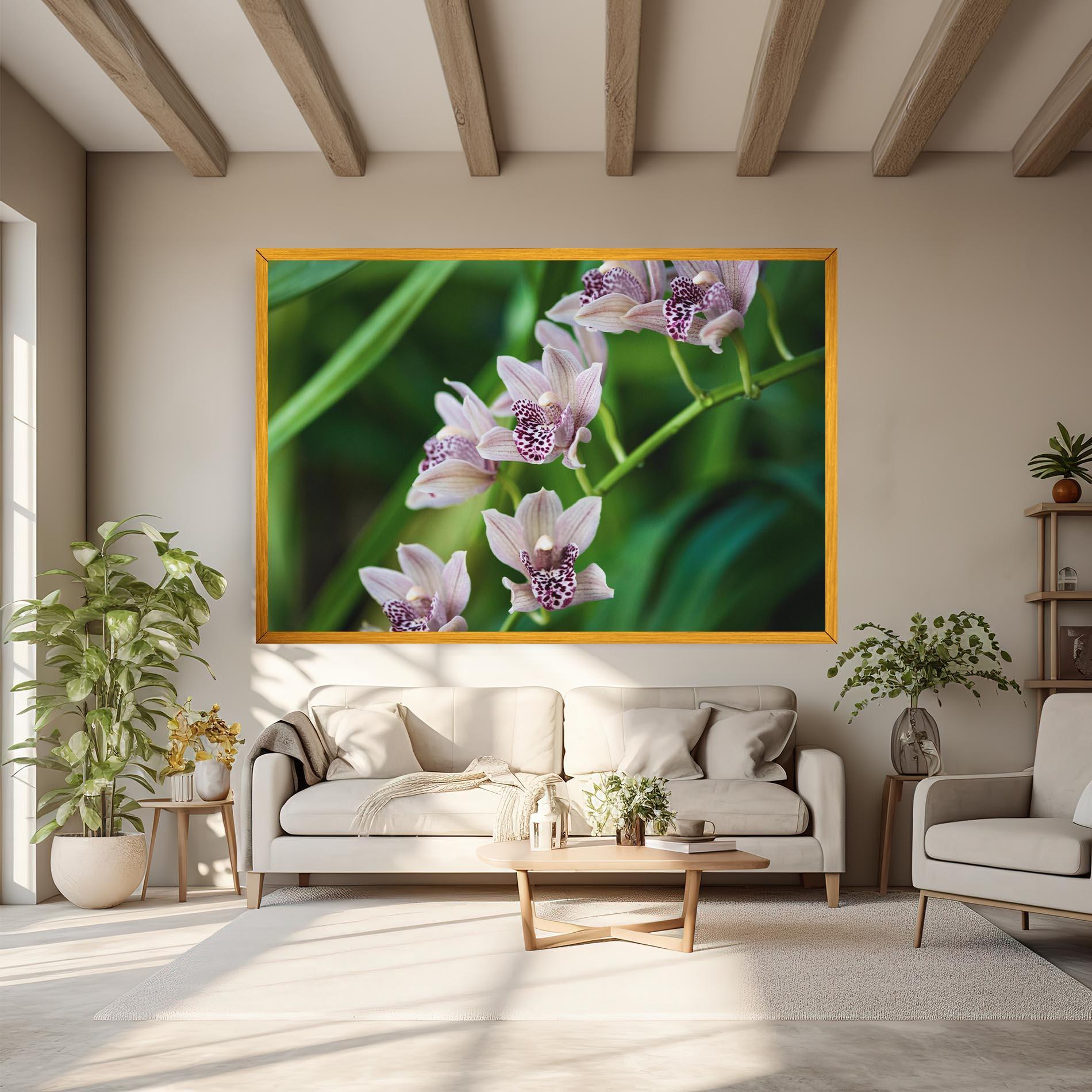 Tablou Canvas Cymbidium Orchid mockup 6