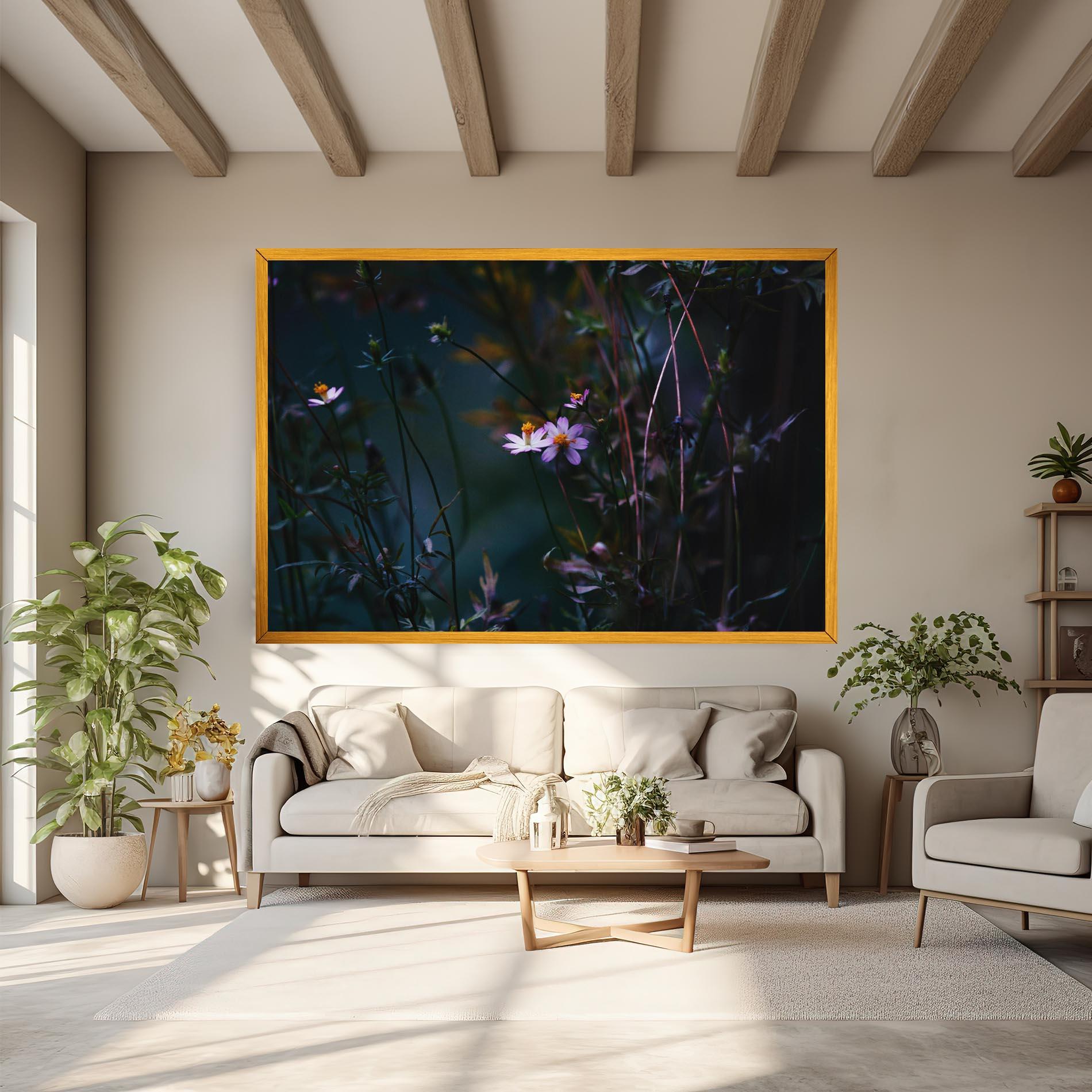 Tablou Canvas Night Flowers mockup 6