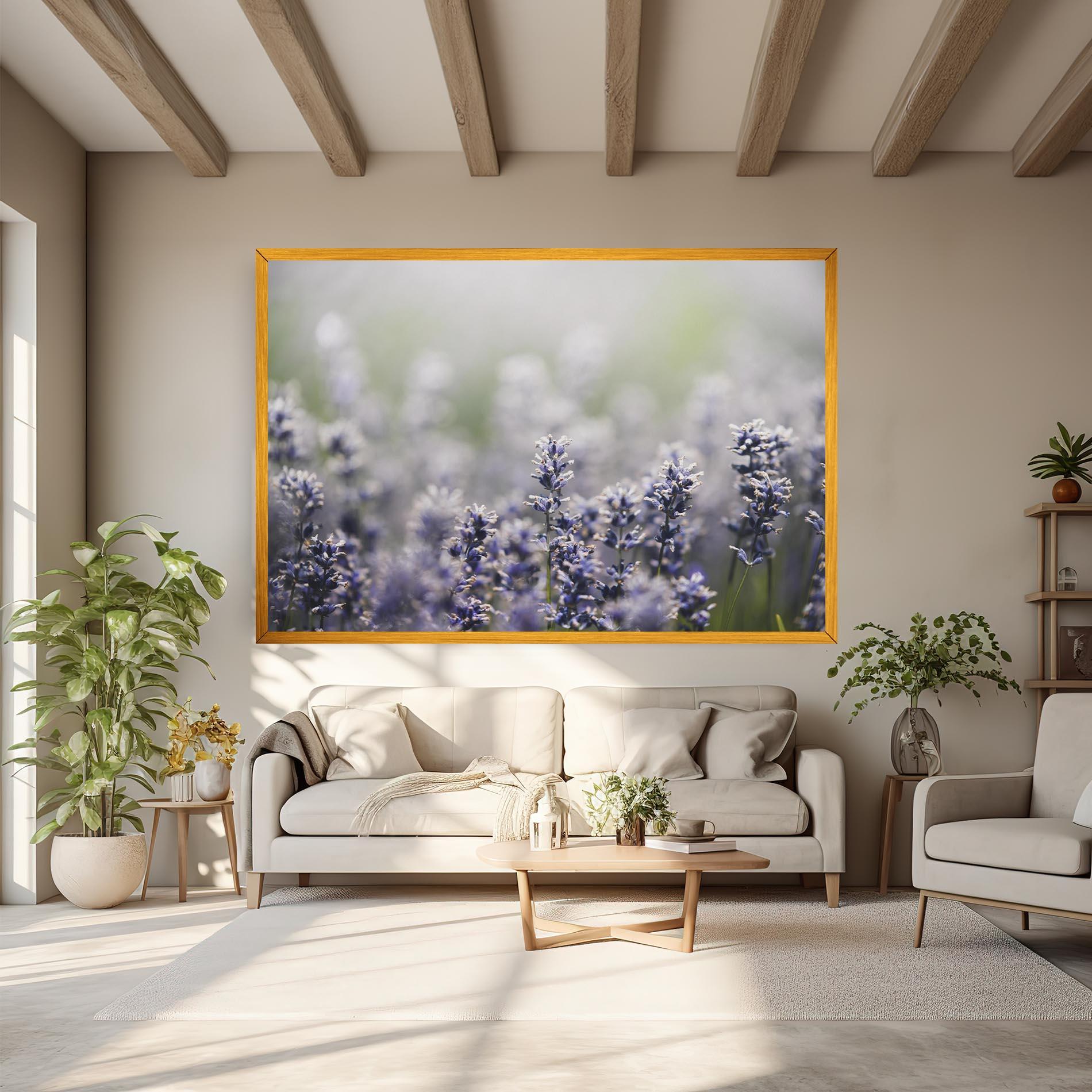 Tablou Canvas White Purple Wild mockup 6