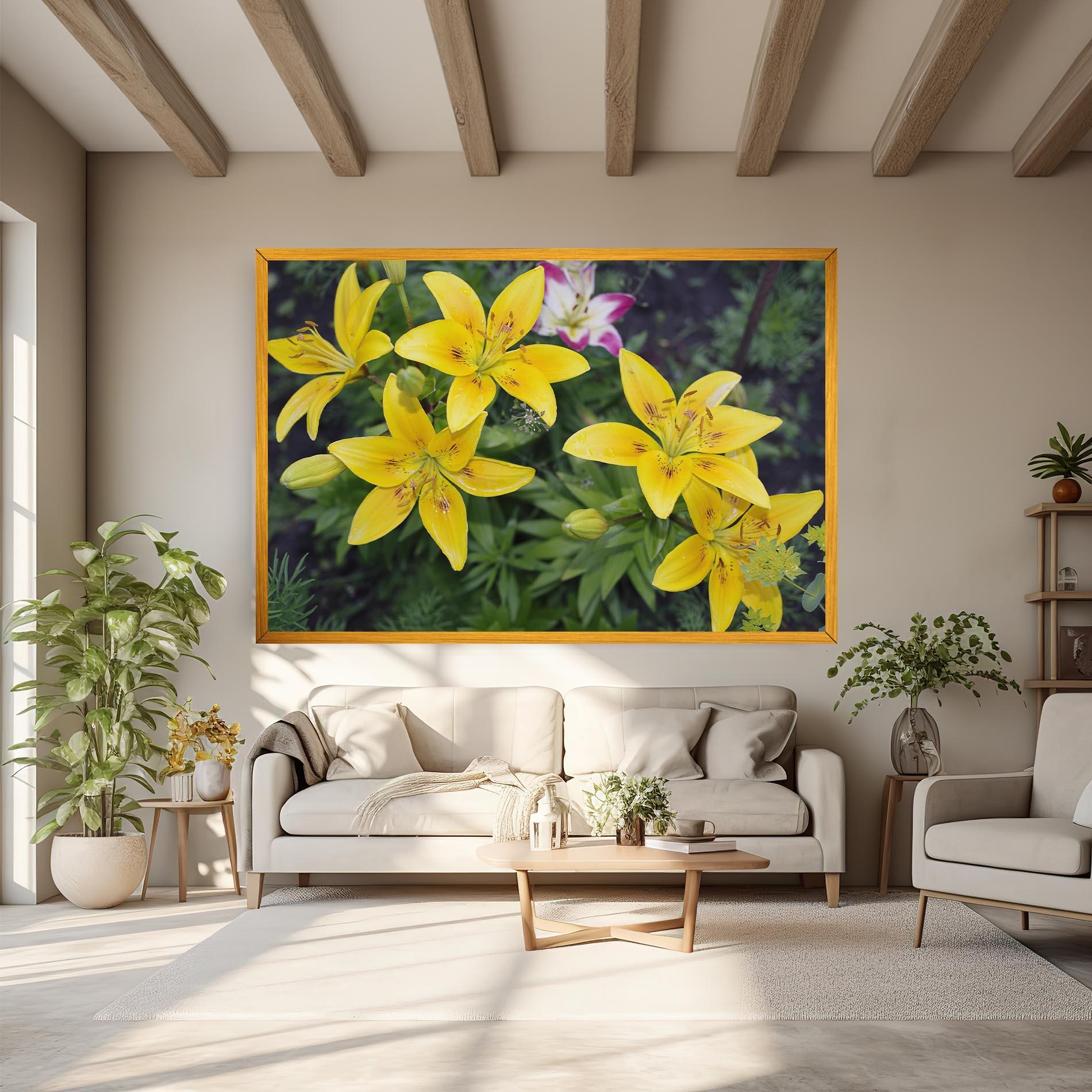 Tablou Canvas Yellow Flowers mockup 6