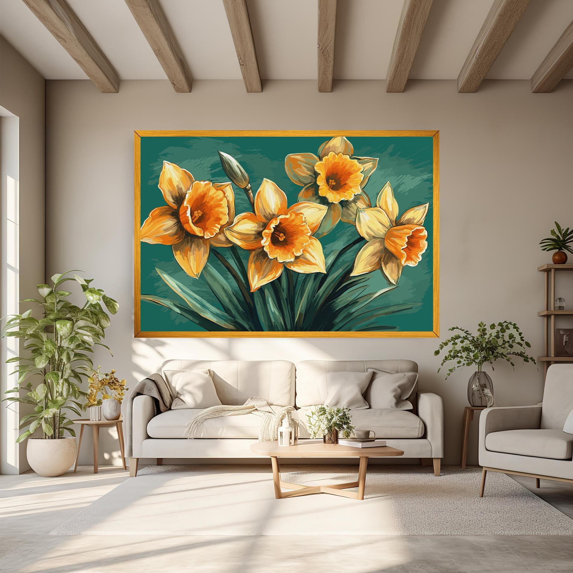 Tablou Canvas Yellow Wild Flower mockup 6