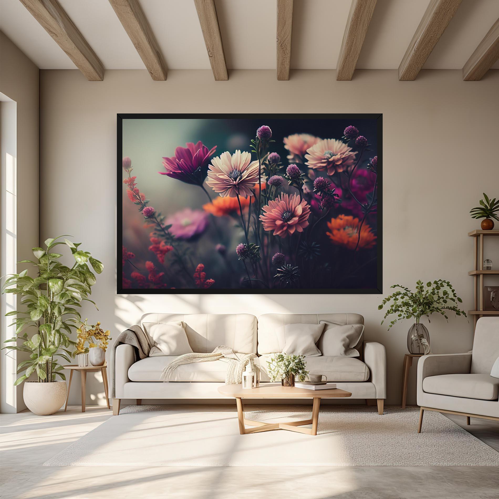 Tablou Canvas Beautiful Flower Garden mockup 6