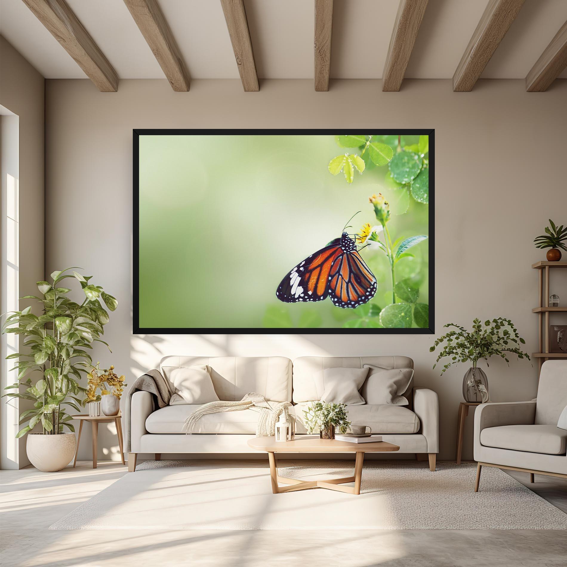 Tablou Canvas Butterfly Wild Plant mockup 6