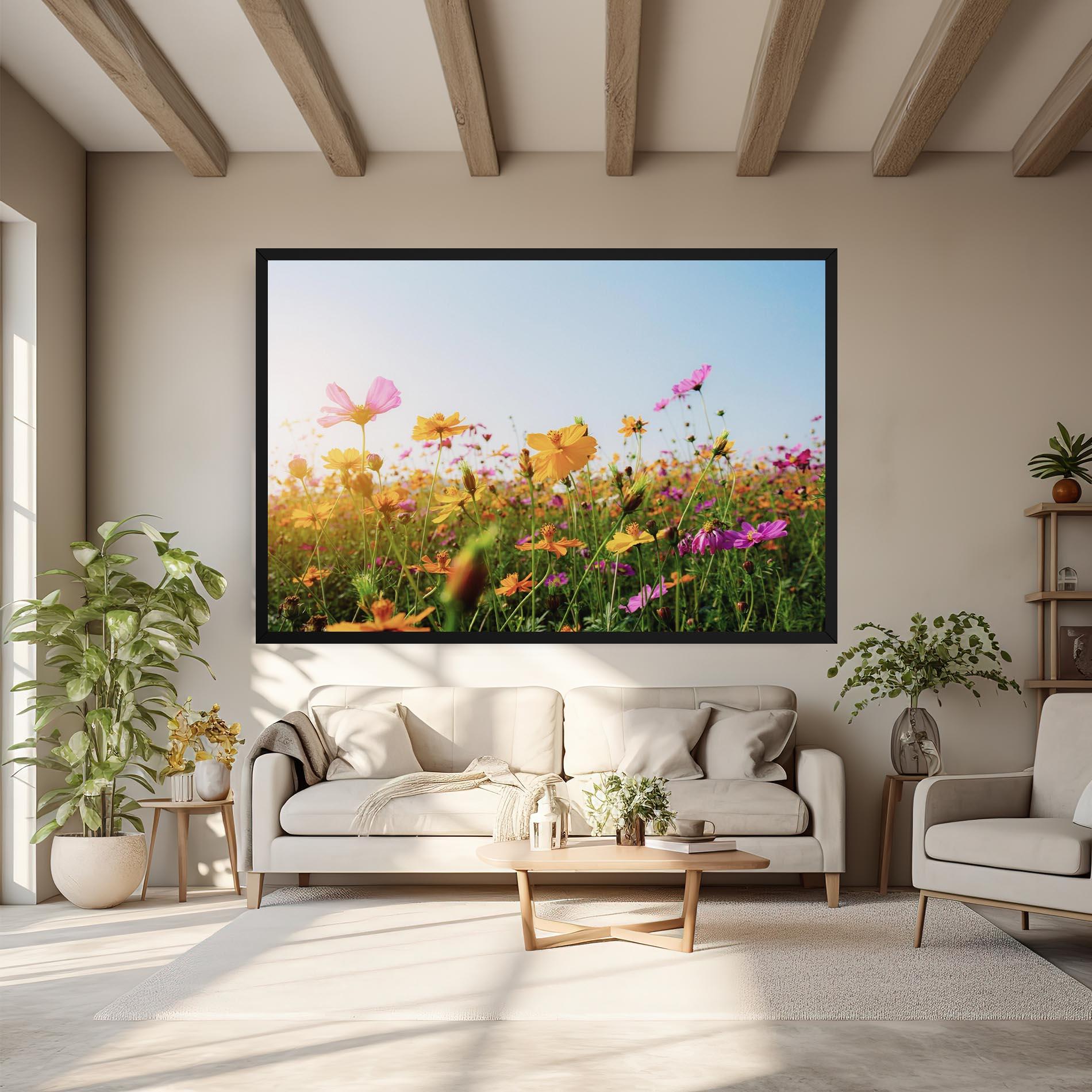 Tablou Canvas Cosmos Field Sunset mockup 6