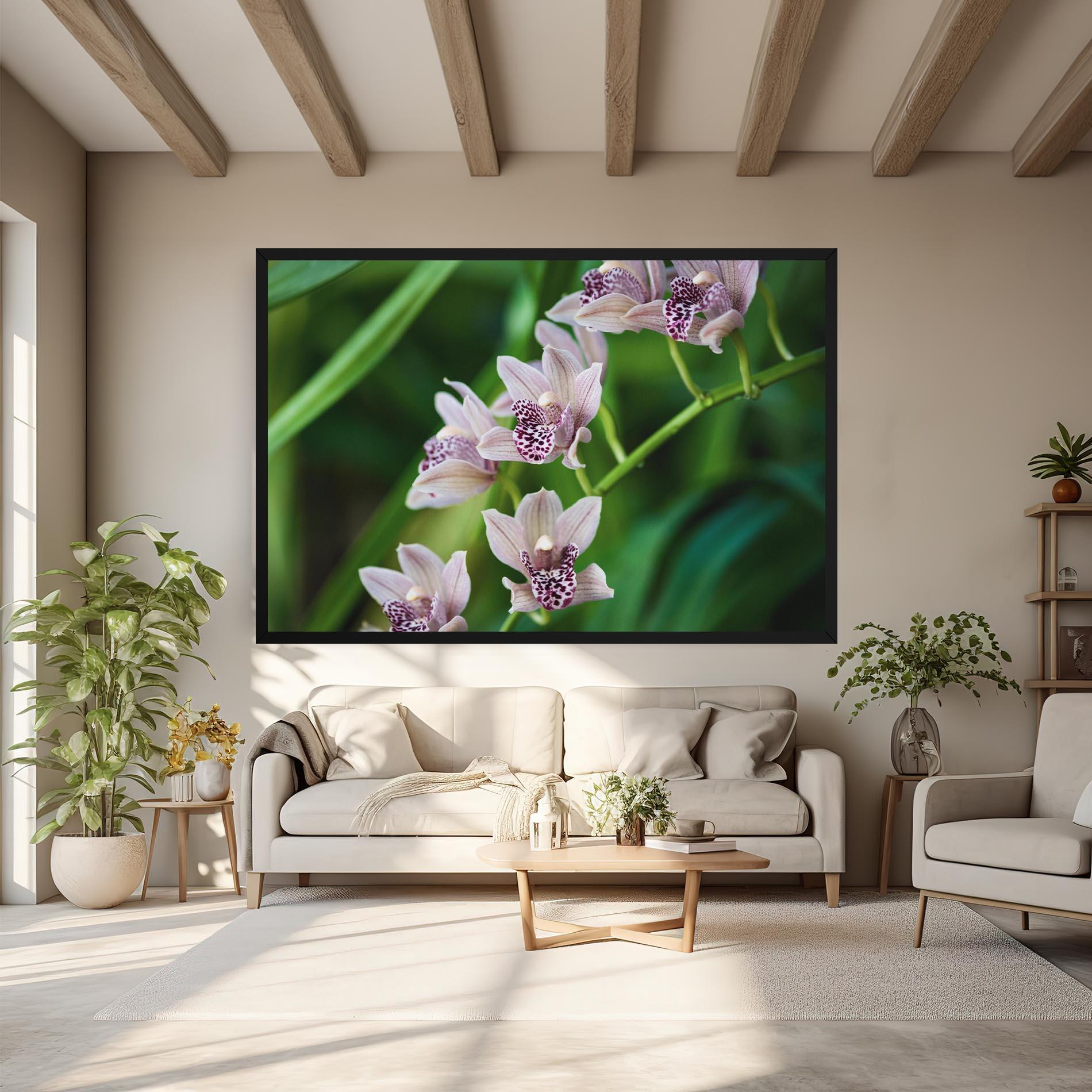 Tablou Canvas Cymbidium Orchid mockup 6