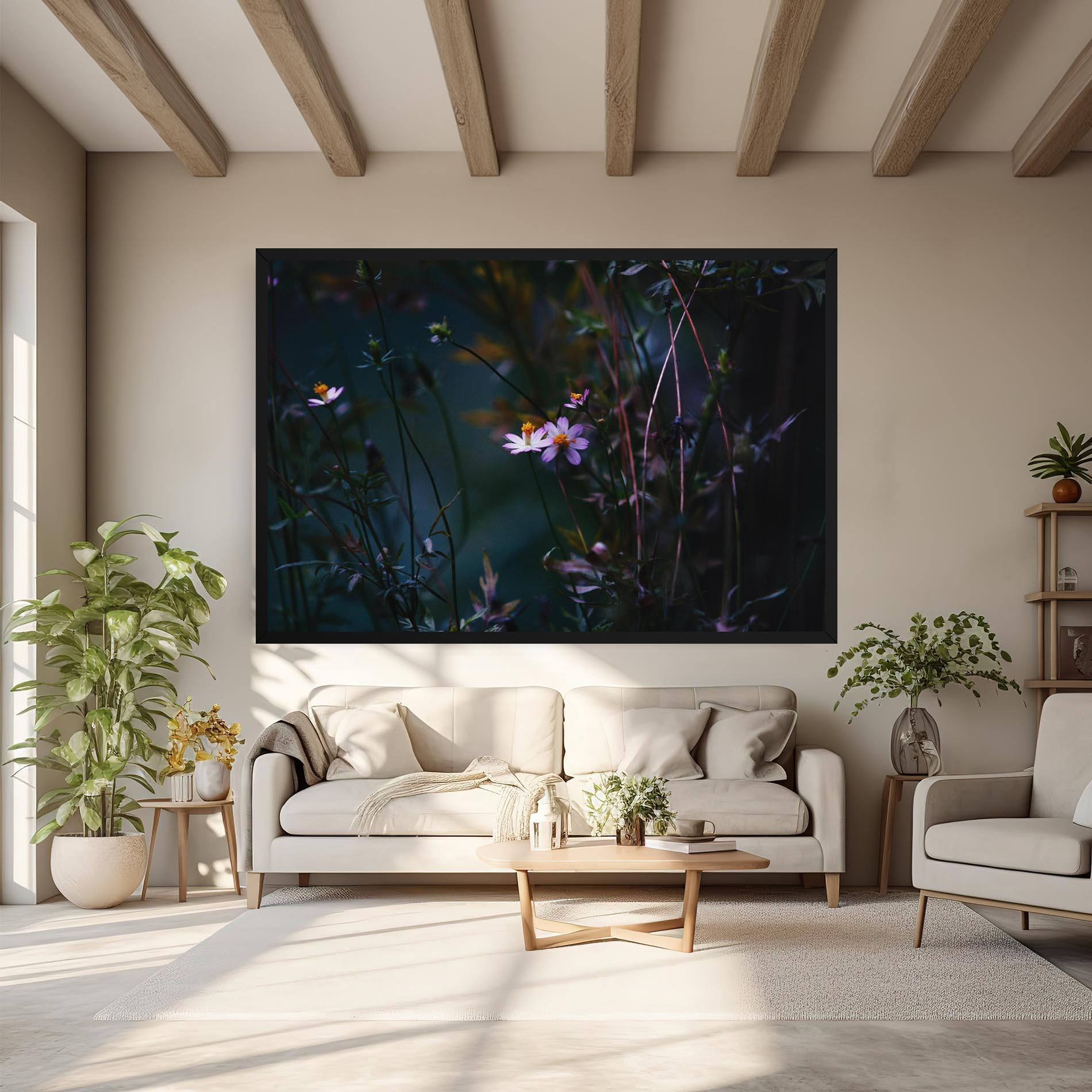 Tablou Canvas Night Flowers mockup 6
