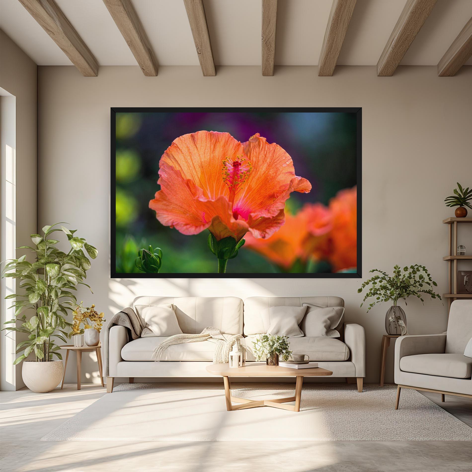 Tablou Canvas Orange Wild Flower mockup 6