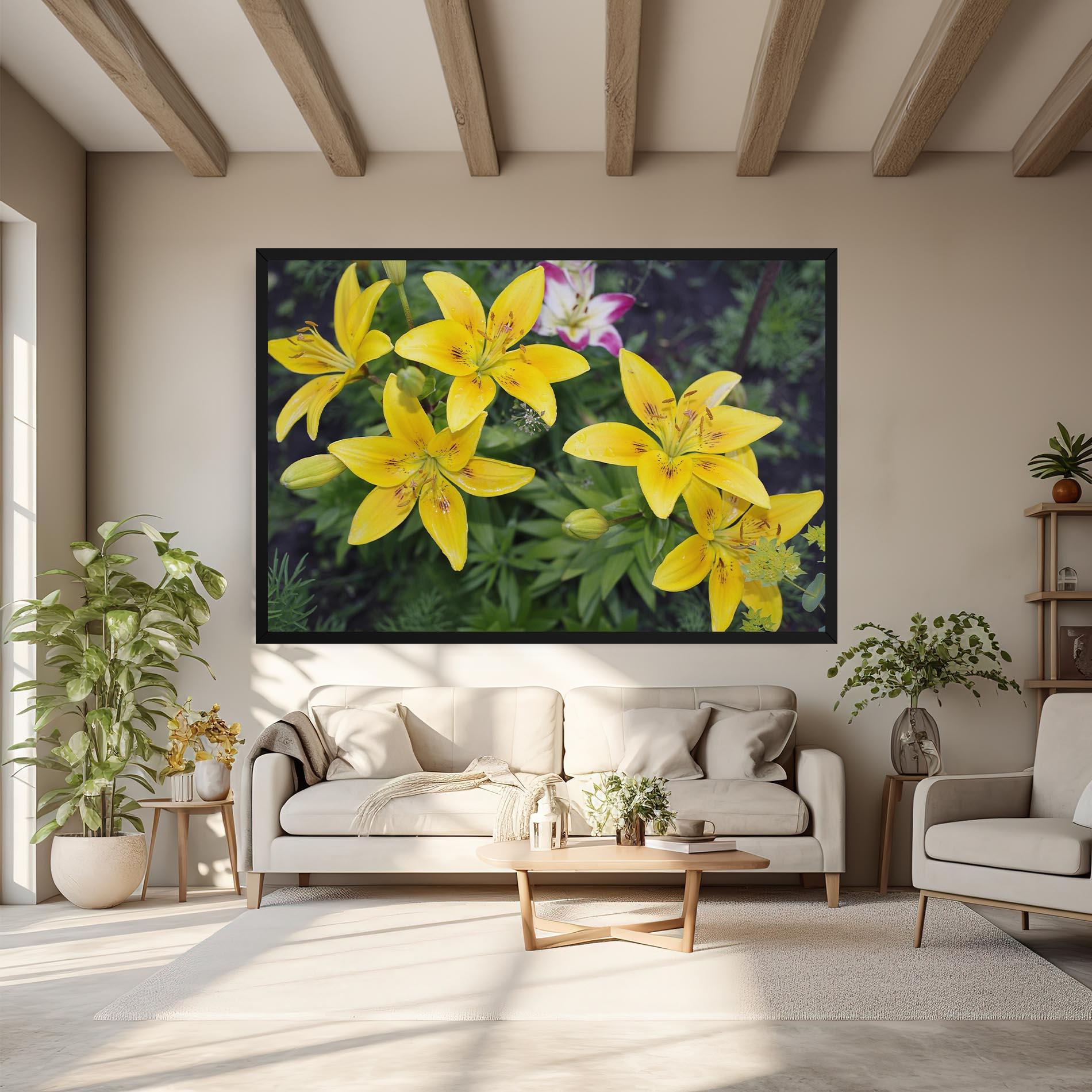 Tablou Canvas Yellow Flowers mockup 6