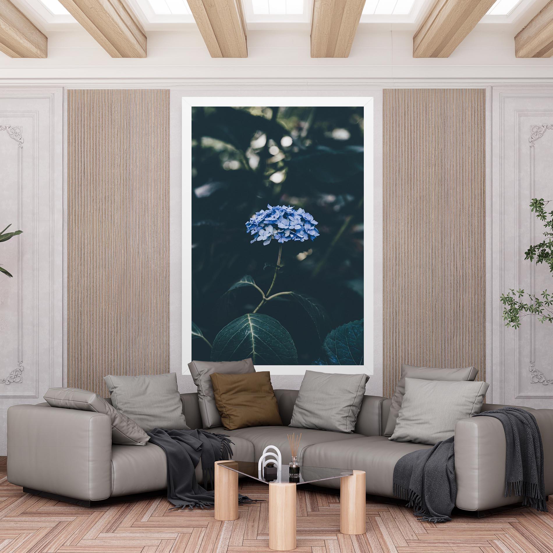 Tablou Canvas Forest Blue Flower mockup 6