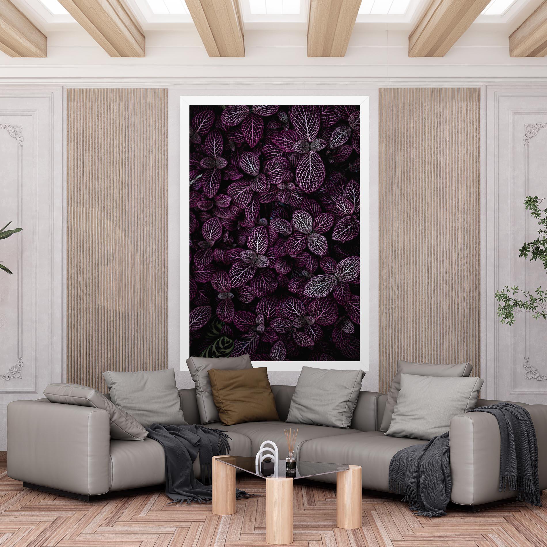 Tablou Canvas Purple Leaves mockup 6