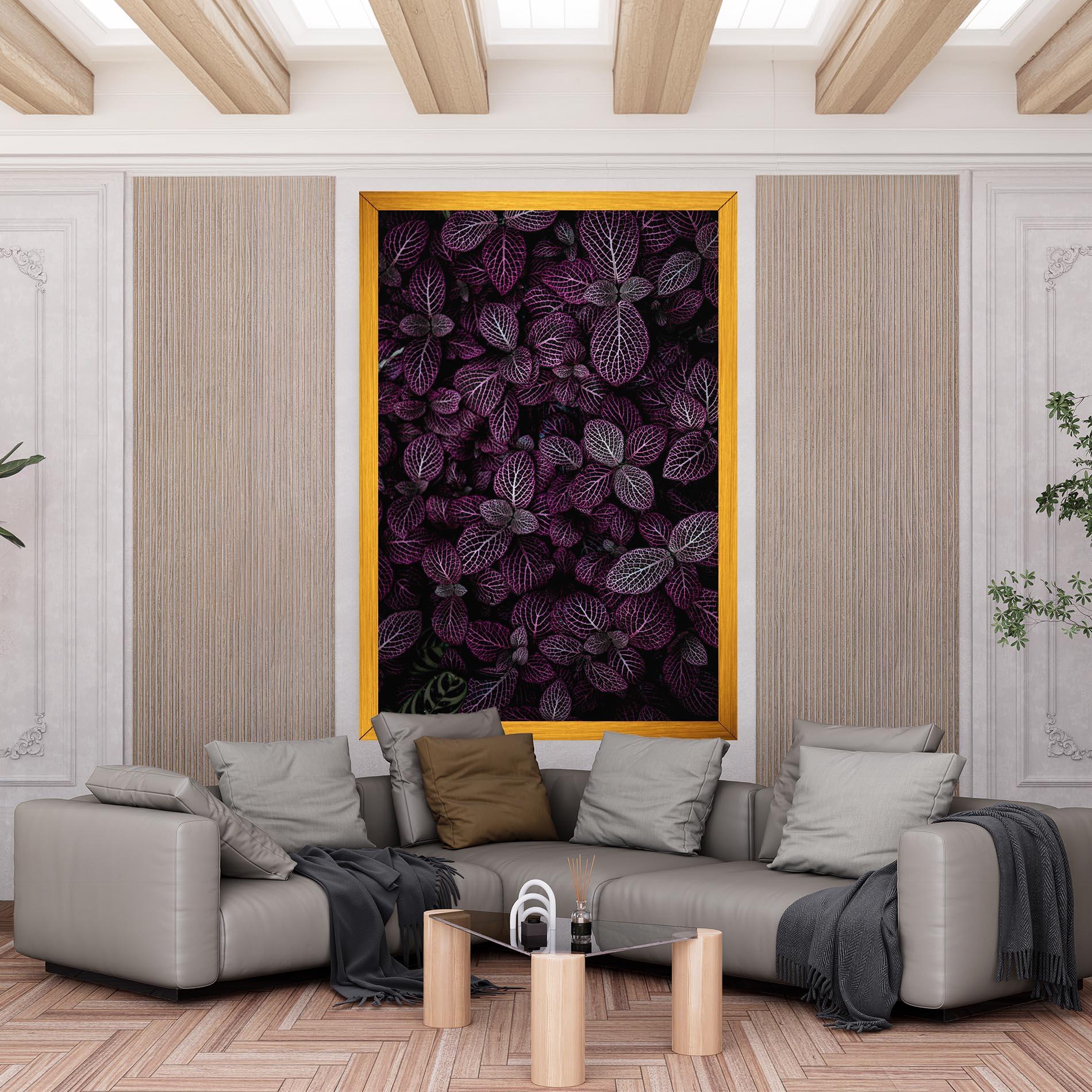 Tablou Canvas Purple Leaves mockup 6
