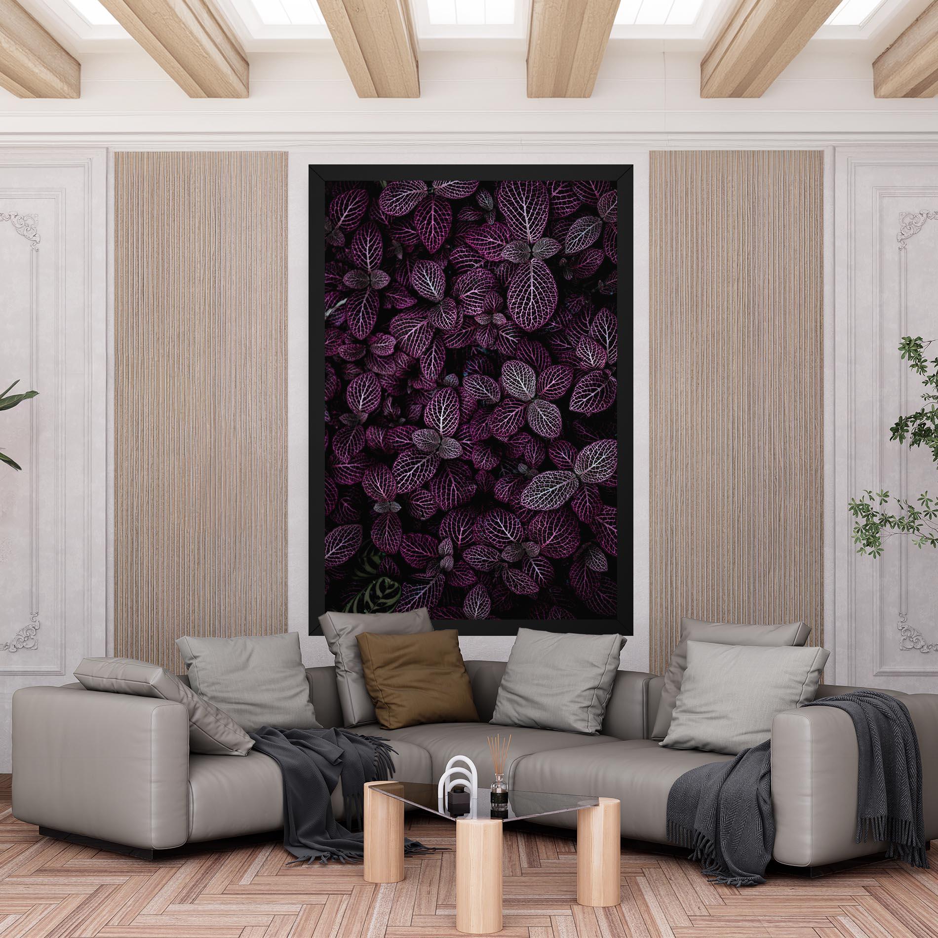 Tablou Canvas Purple Leaves mockup 6