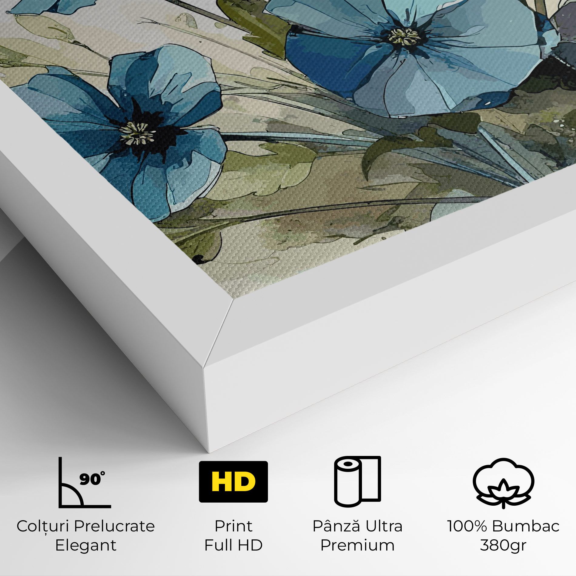 Blue Wild Plant mockup 4