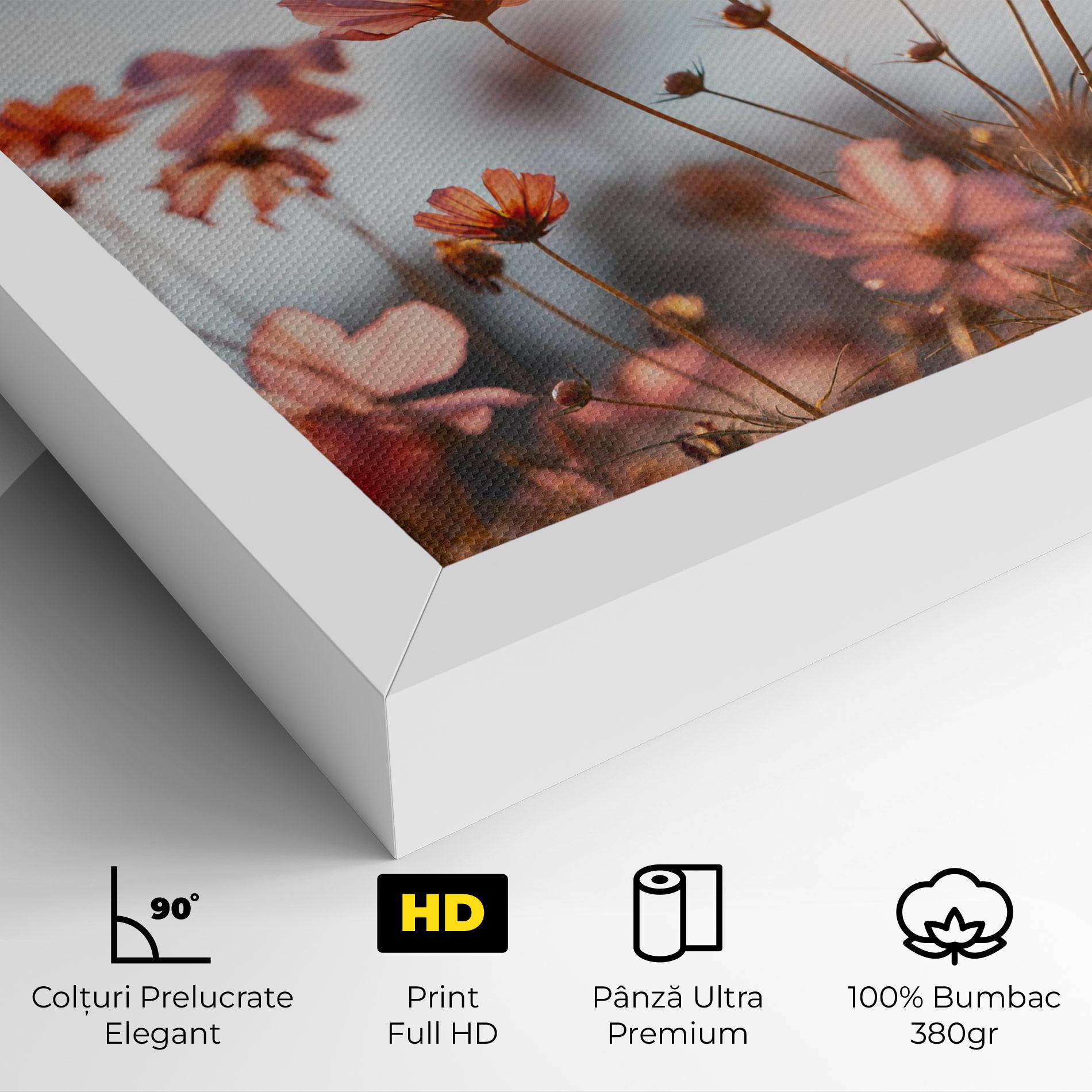 Tablou Canvas Cosmos Flowers Beautiful mockup 4