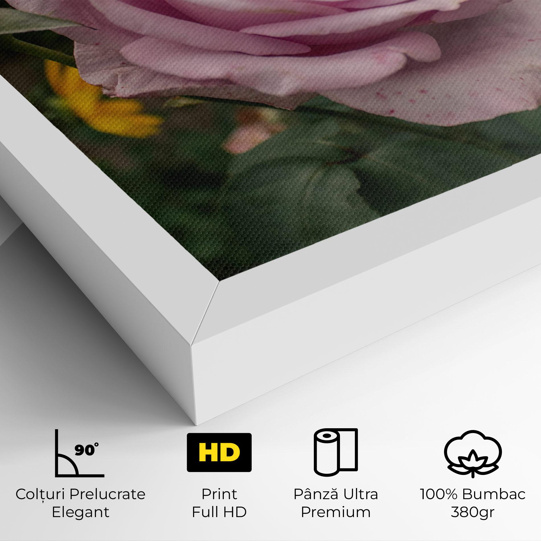 Tablou Canvas Garden Pink Rose mockup 4