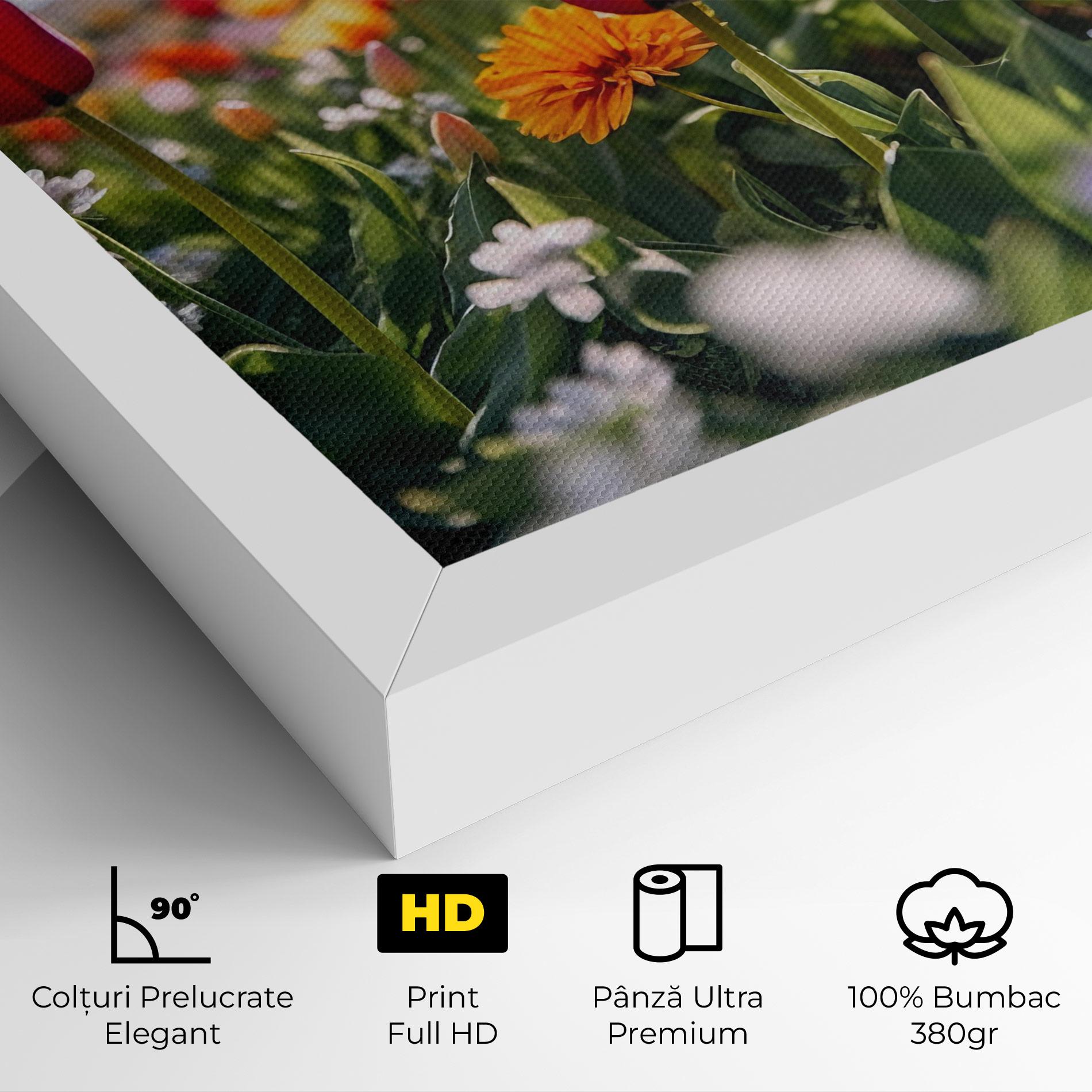 Tablou Canvas Garden Tulips Mix mockup 4