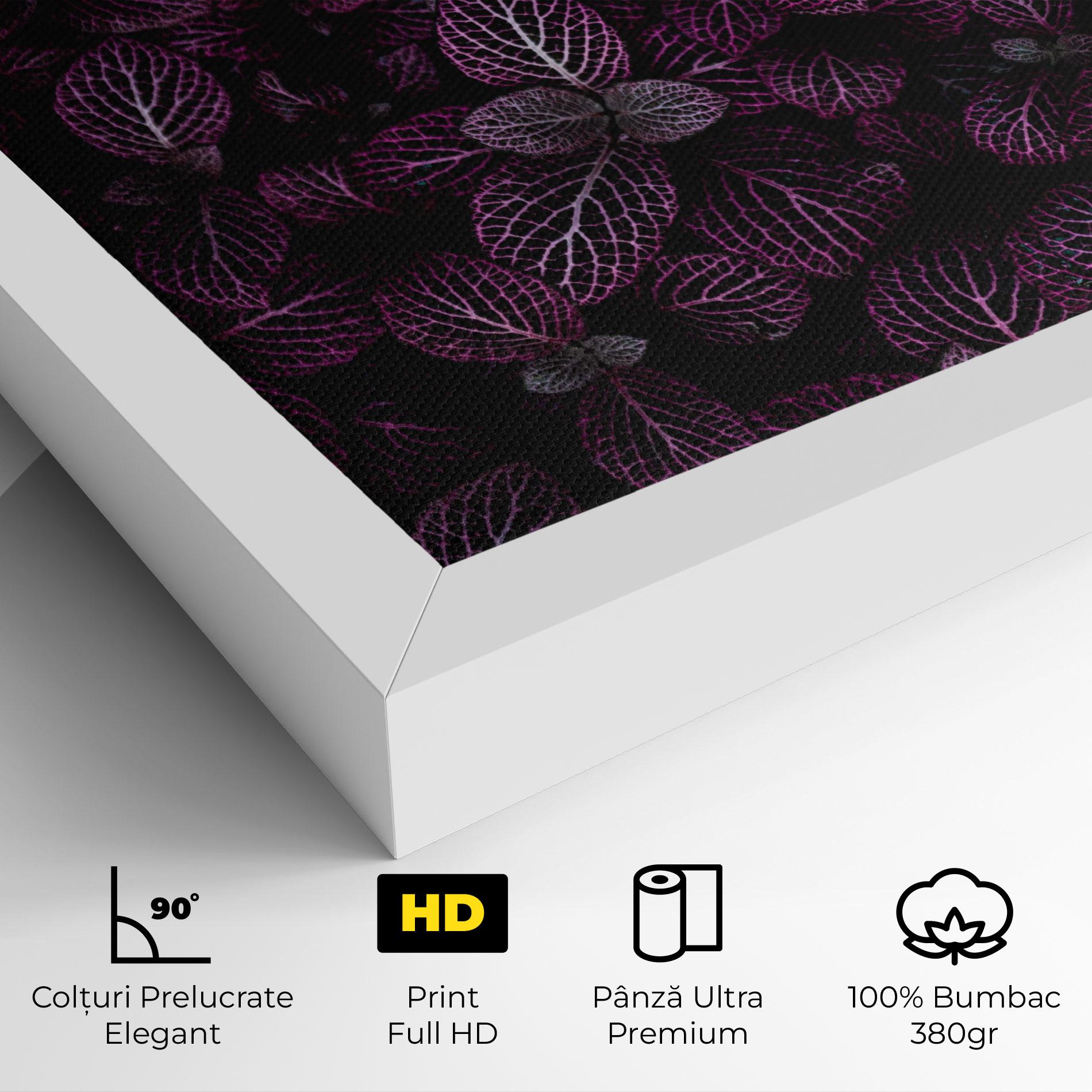 Tablou Canvas Purple Leaves mockup 4