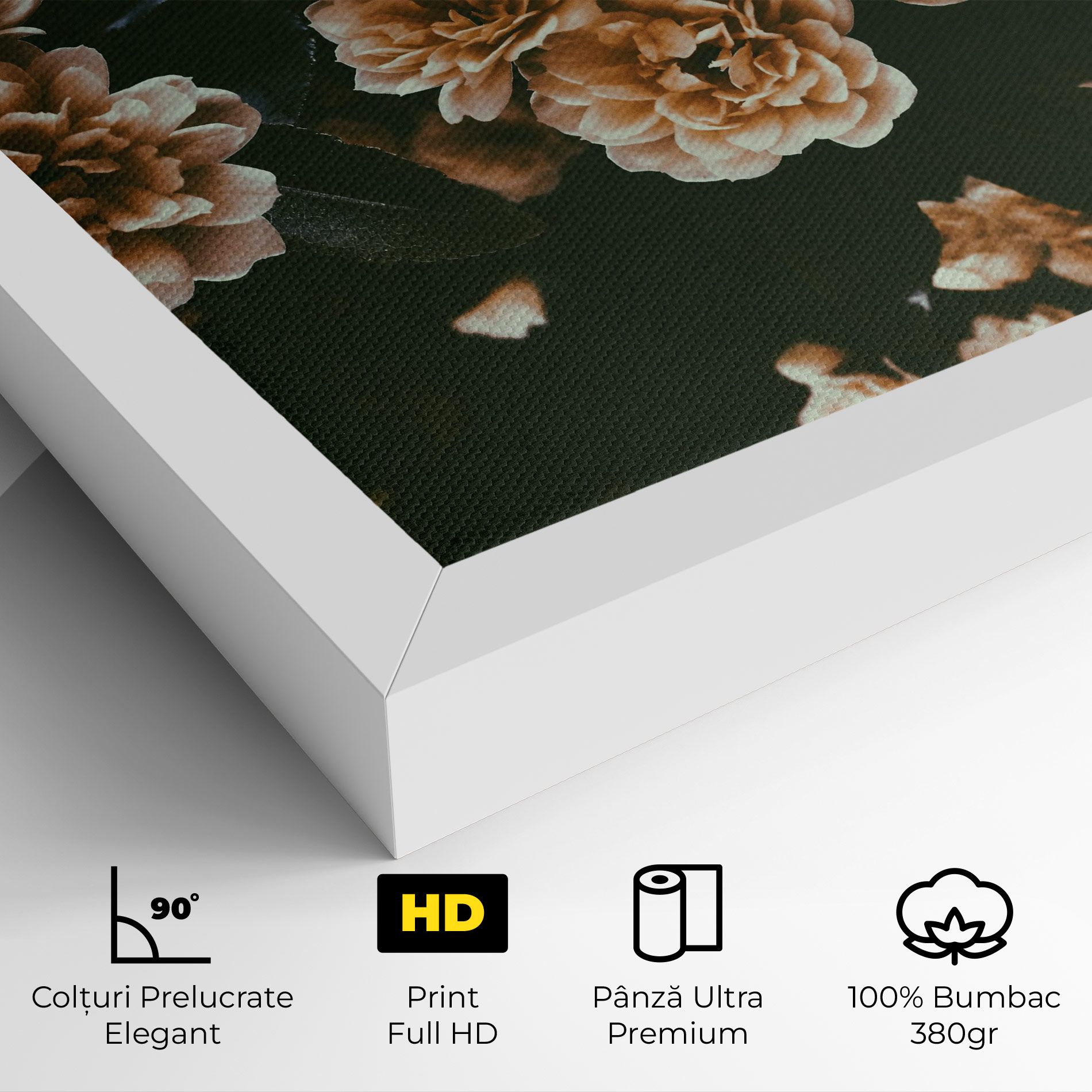 Wild Cream Flower mockup 4