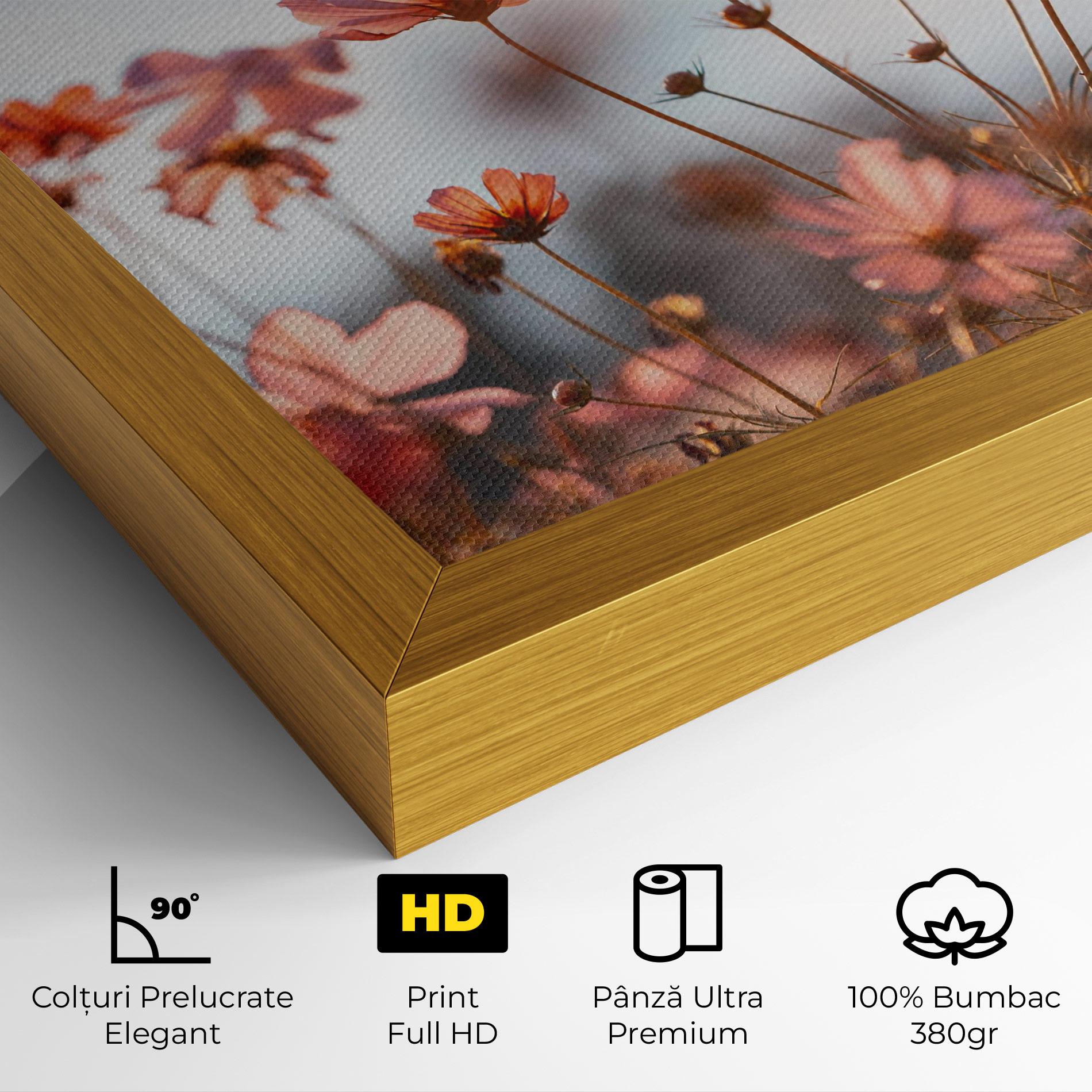 Tablou Canvas Cosmos Flowers Beautiful mockup 4