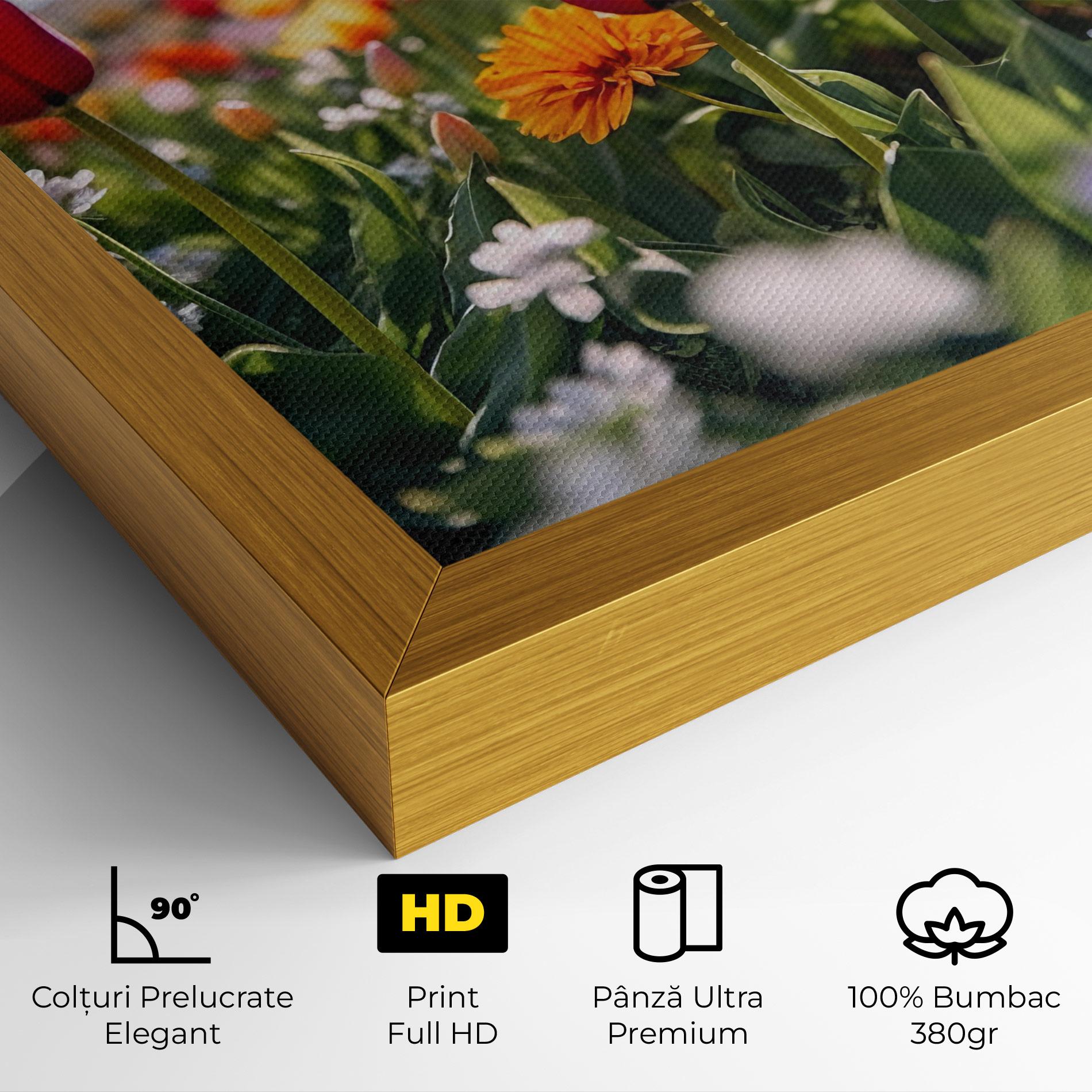 Tablou Canvas Garden Tulips Mix mockup 4