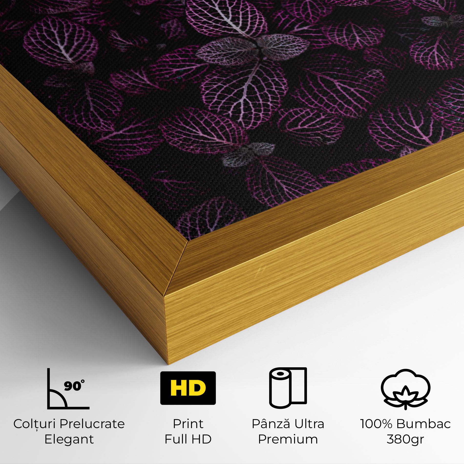 Tablou Canvas Purple Leaves mockup 4