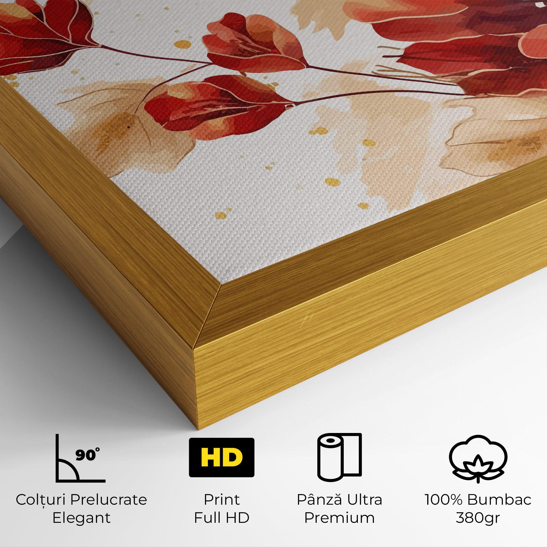 Tablou Canvas Red Wild Gold mockup 4