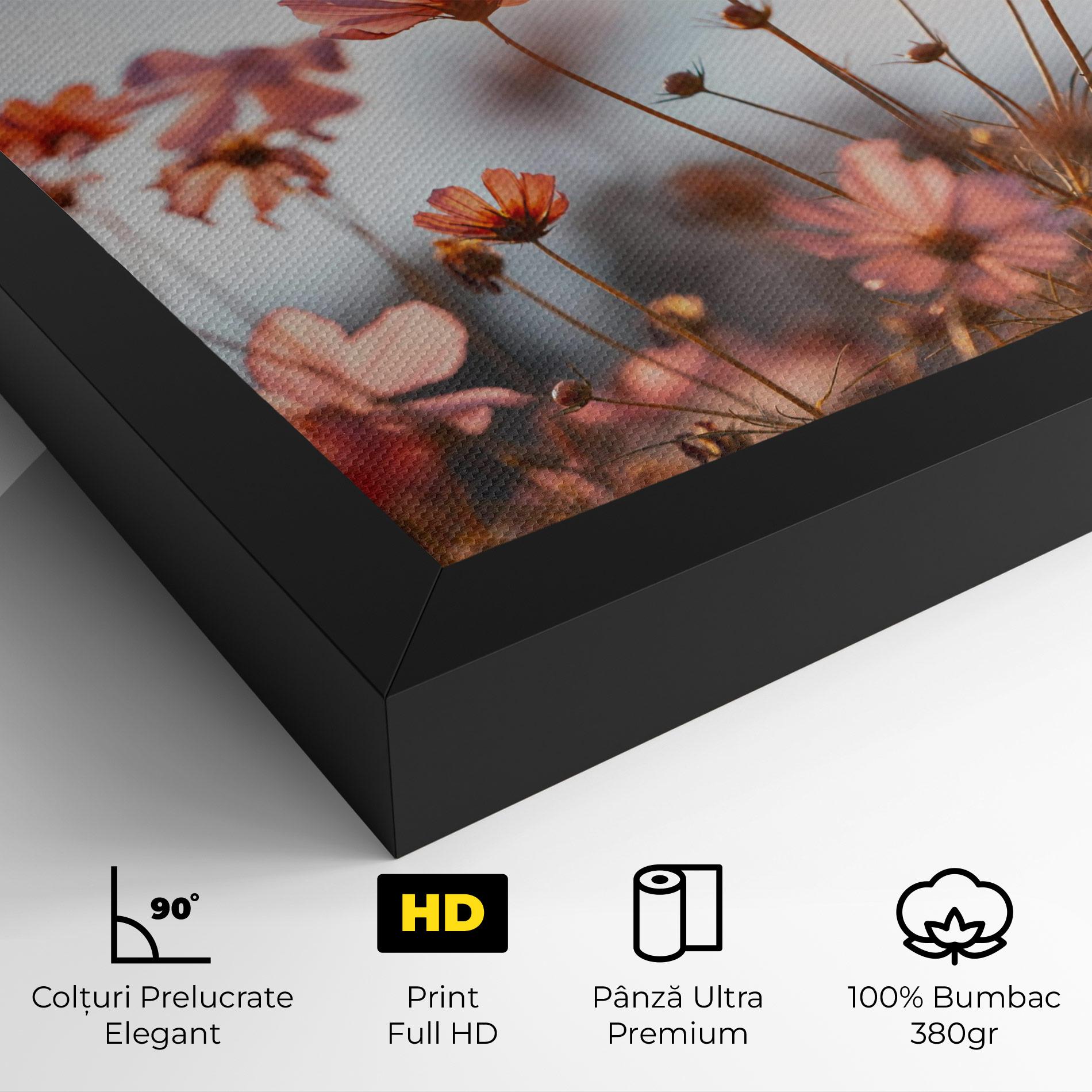 Tablou Canvas Cosmos Flowers Beautiful mockup 4