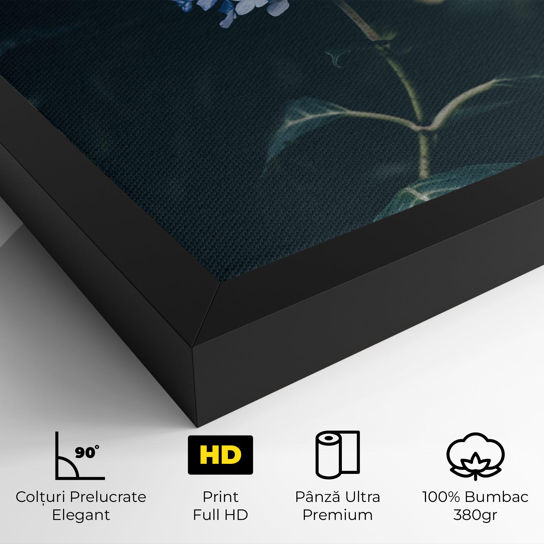 Tablou Canvas Forest Blue Flower mockup 4