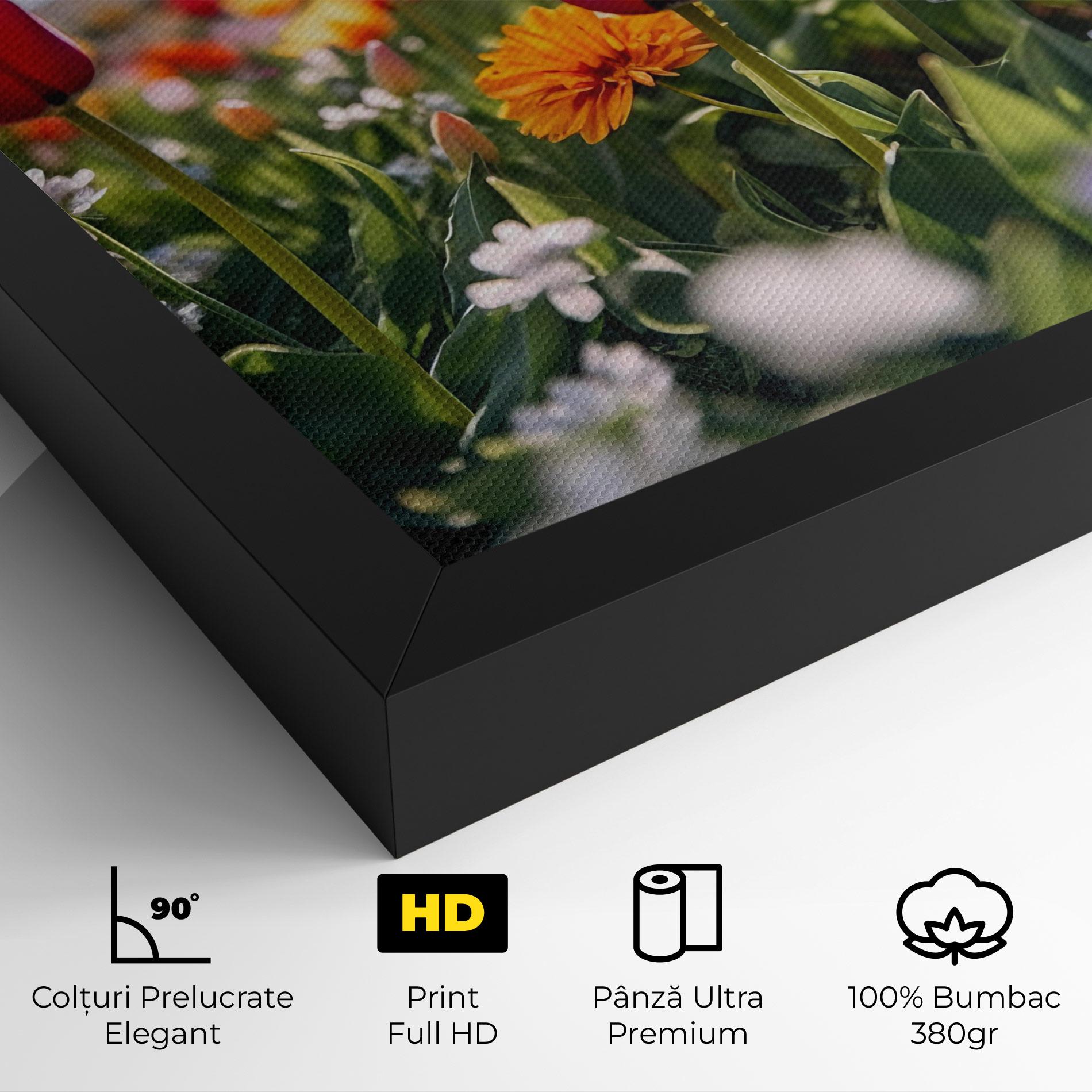 Tablou Canvas Garden Tulips Mix mockup 4