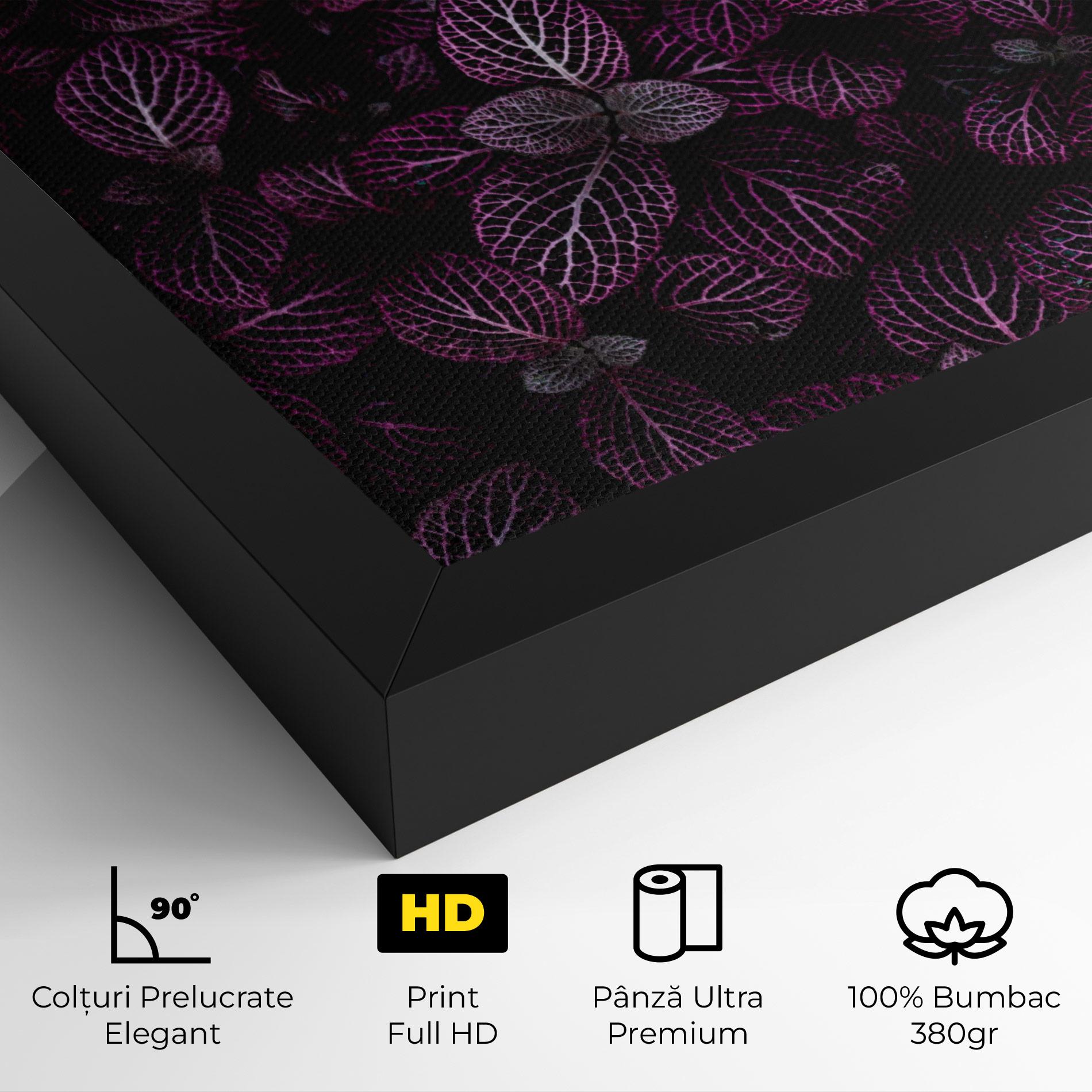 Tablou Canvas Purple Leaves mockup 4