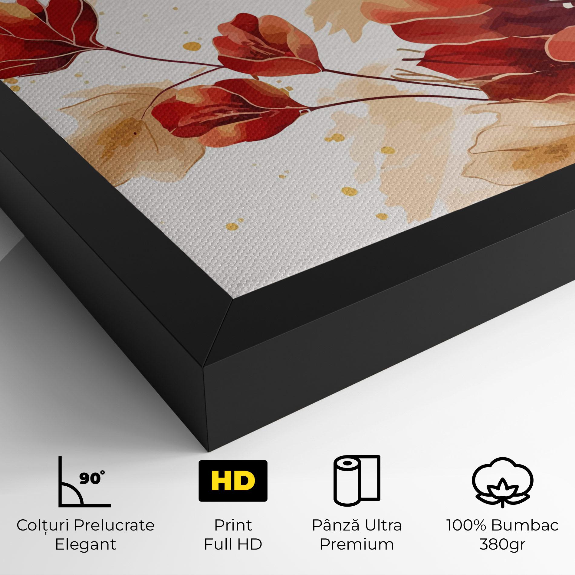 Tablou Canvas Red Wild Gold mockup 4