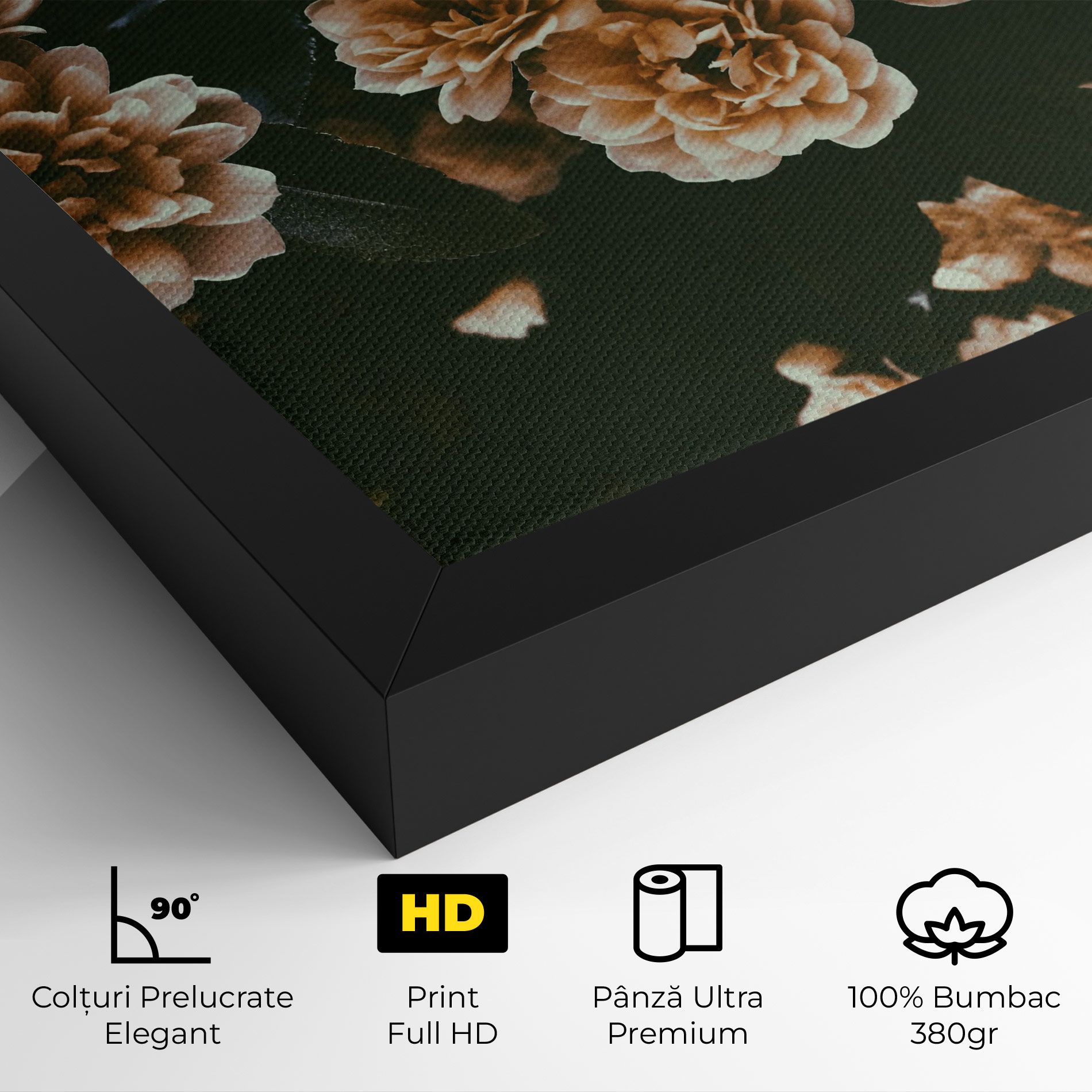 Wild Cream Flower mockup 4