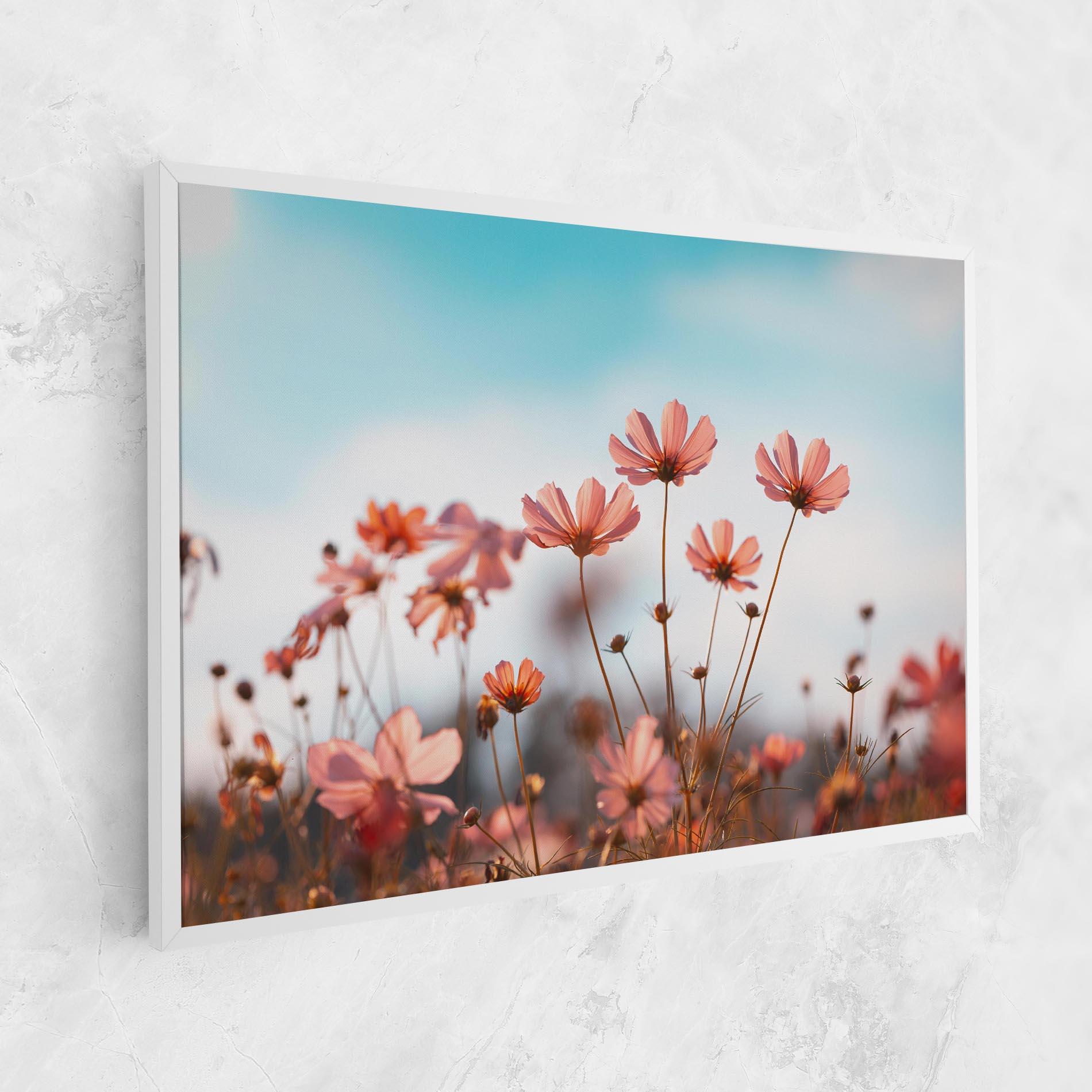 Tablou Canvas Cosmos Flowers Beautiful mockup 1