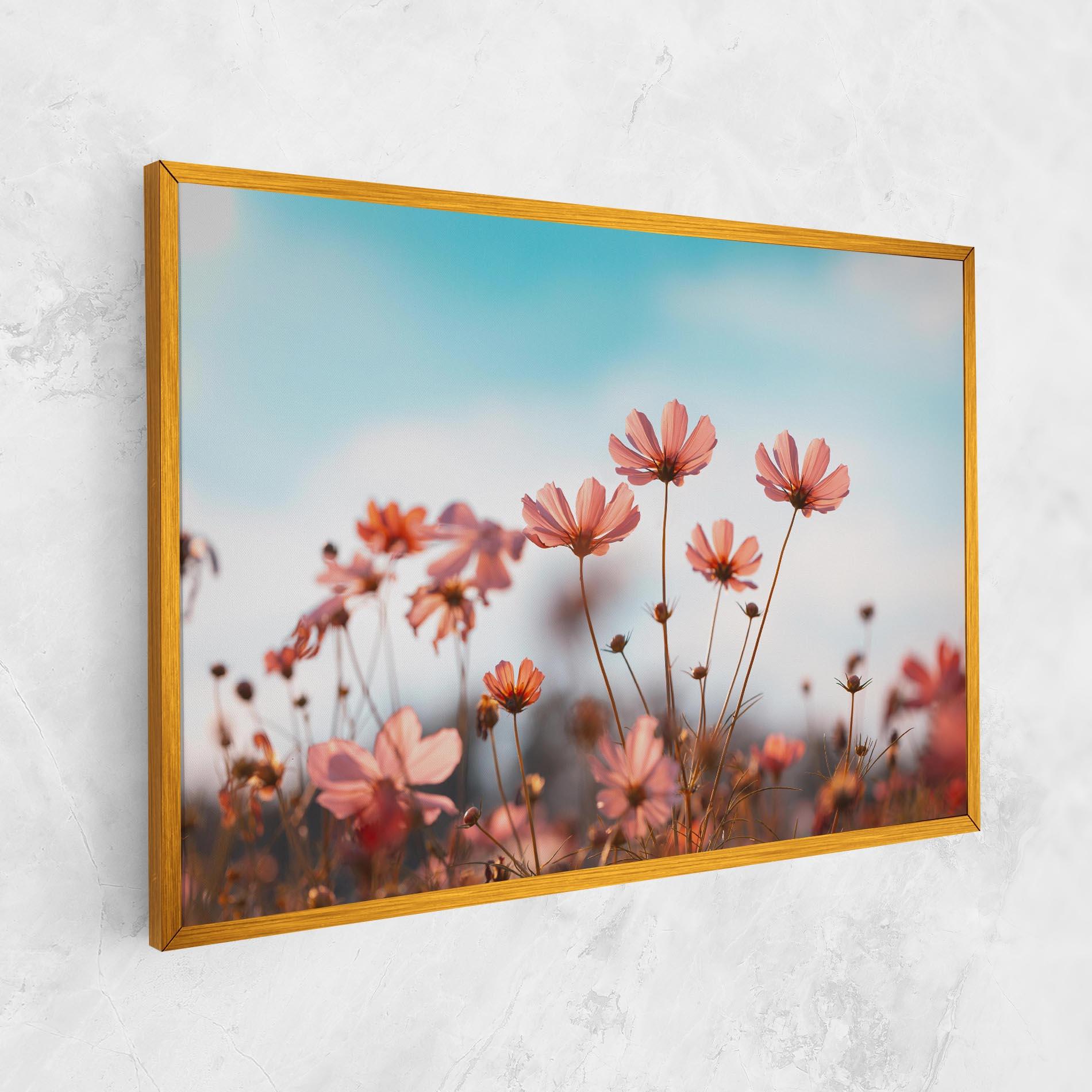 Tablou Canvas Cosmos Flowers Beautiful mockup 1