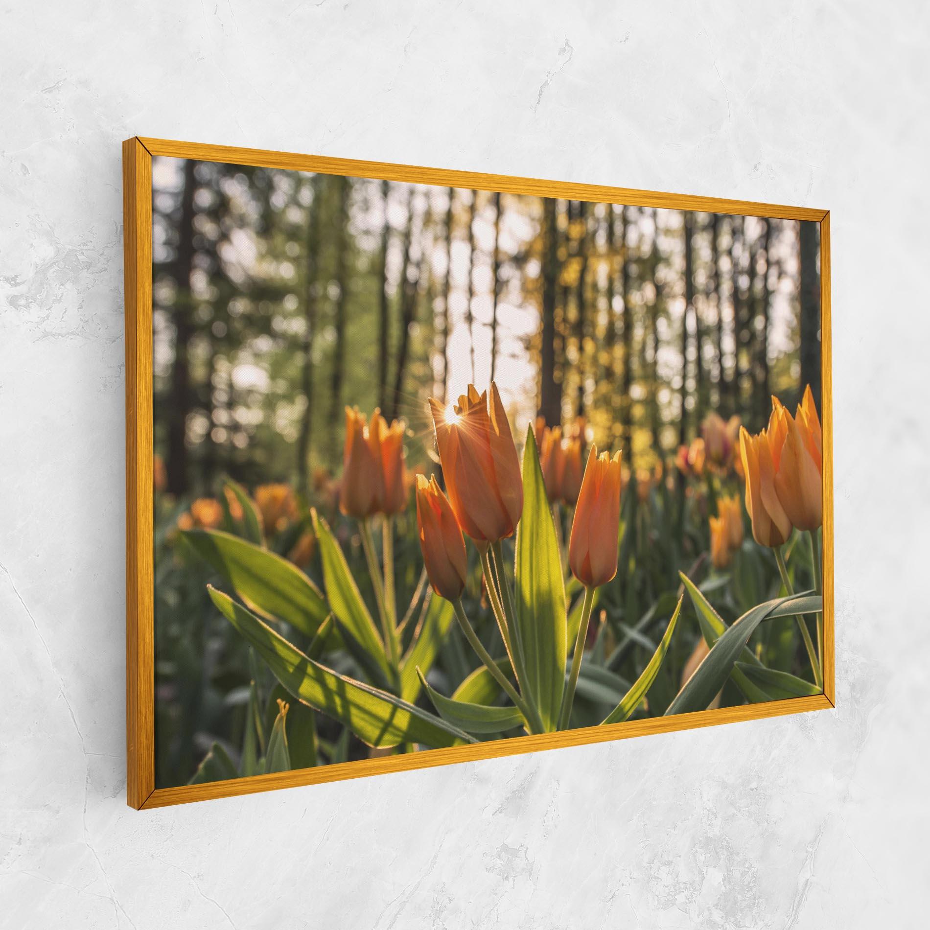 Tablou Canvas Forest Tulips mockup 1