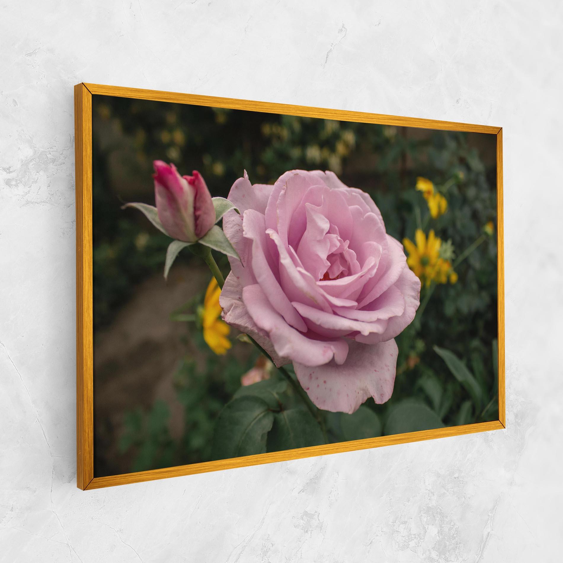Tablou Canvas Garden Pink Rose mockup 1