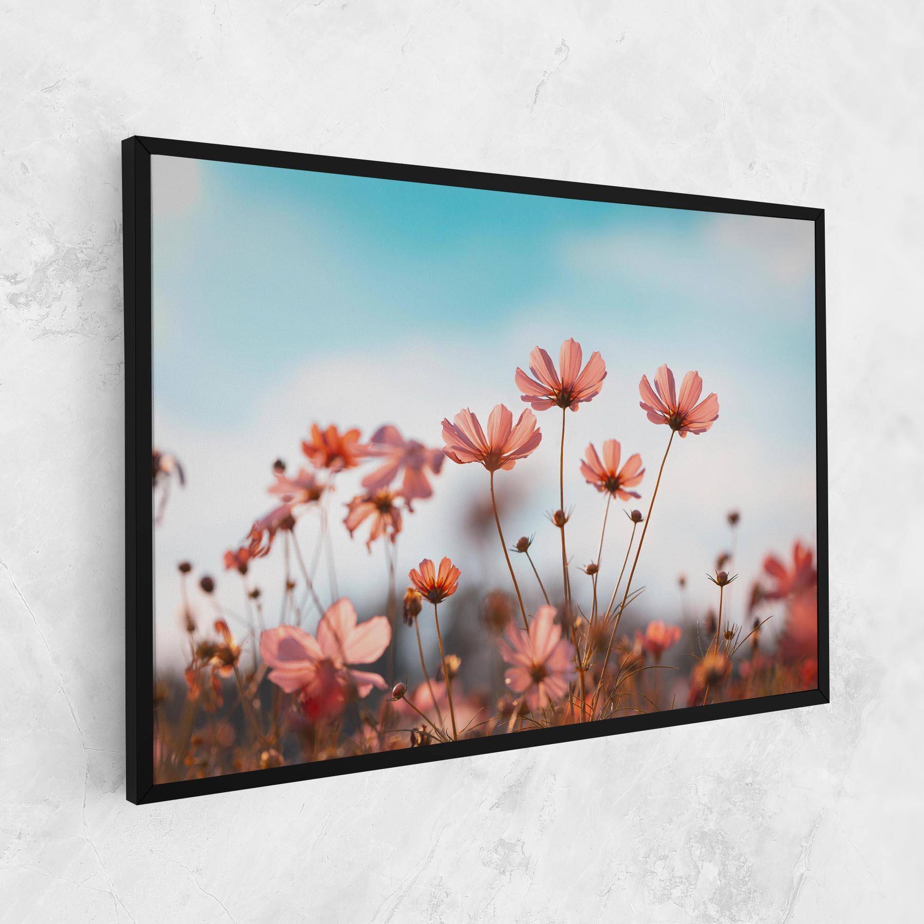 Tablou Canvas Cosmos Flowers Beautiful mockup 1