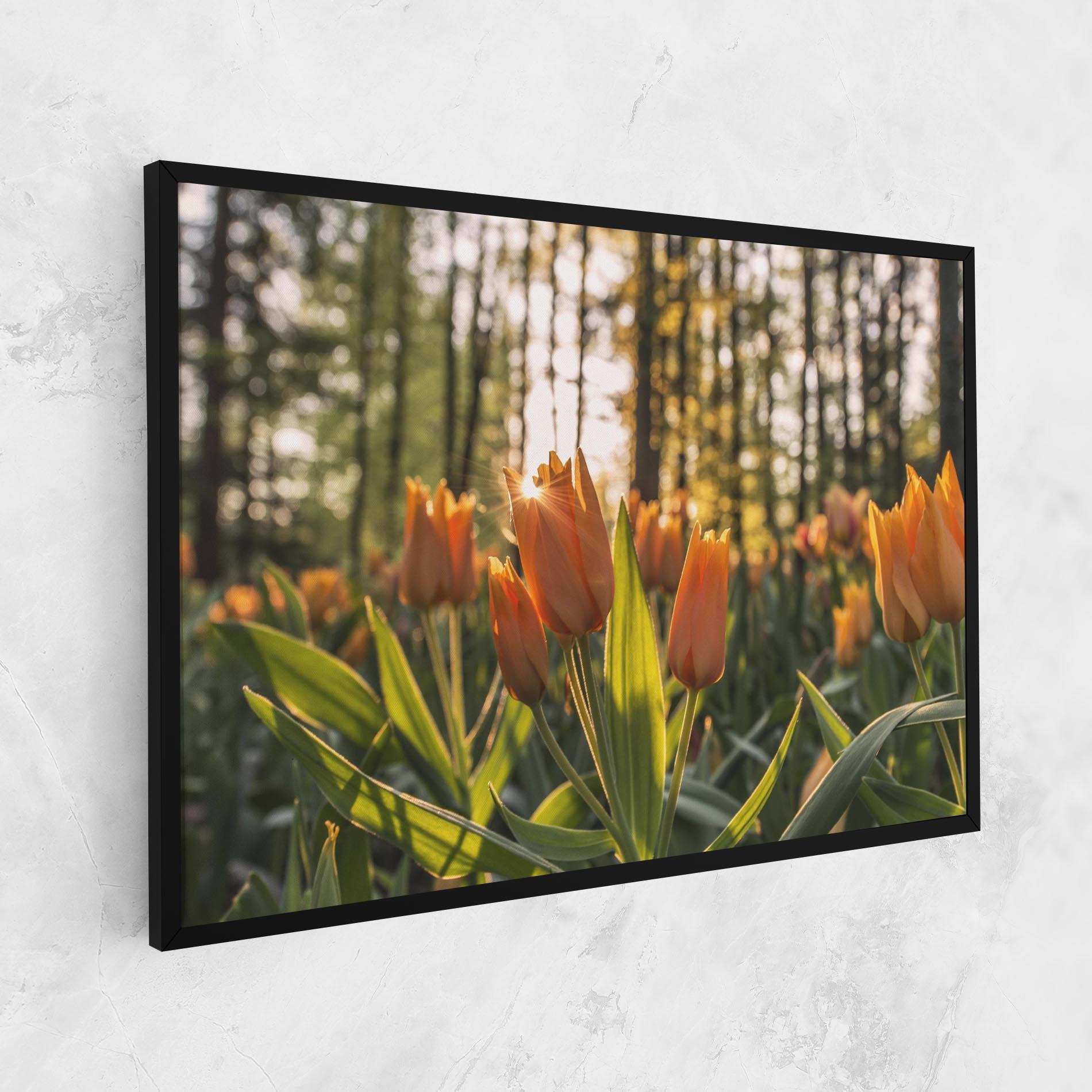 Tablou Canvas Forest Tulips mockup 1